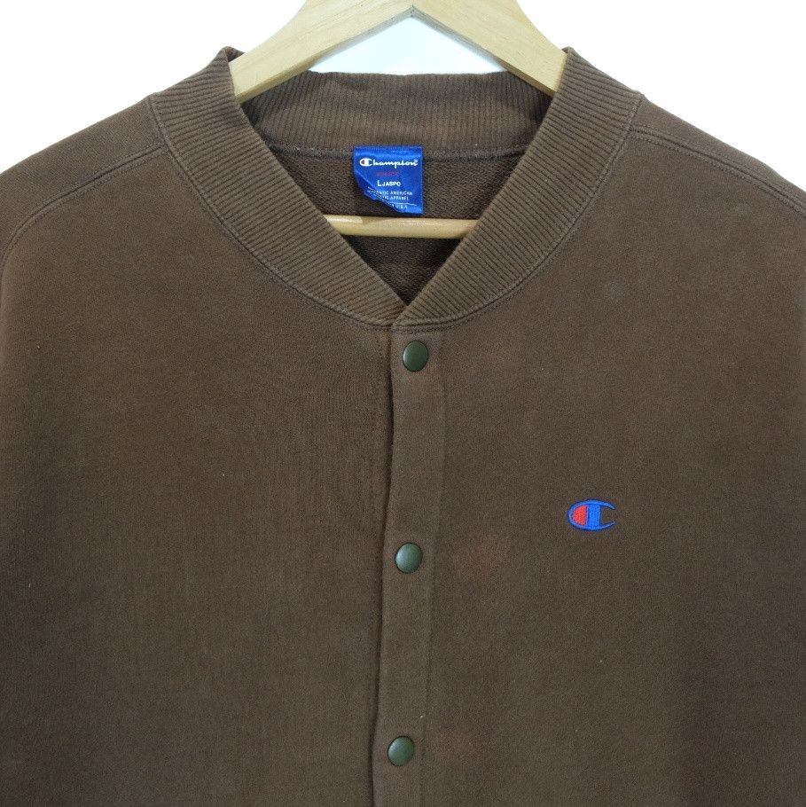 Champion CHAMPION Small Embroidery Logo Button Up Sweatshirts Size US M / EU 48-50 / 2 - 3 Thumbnail