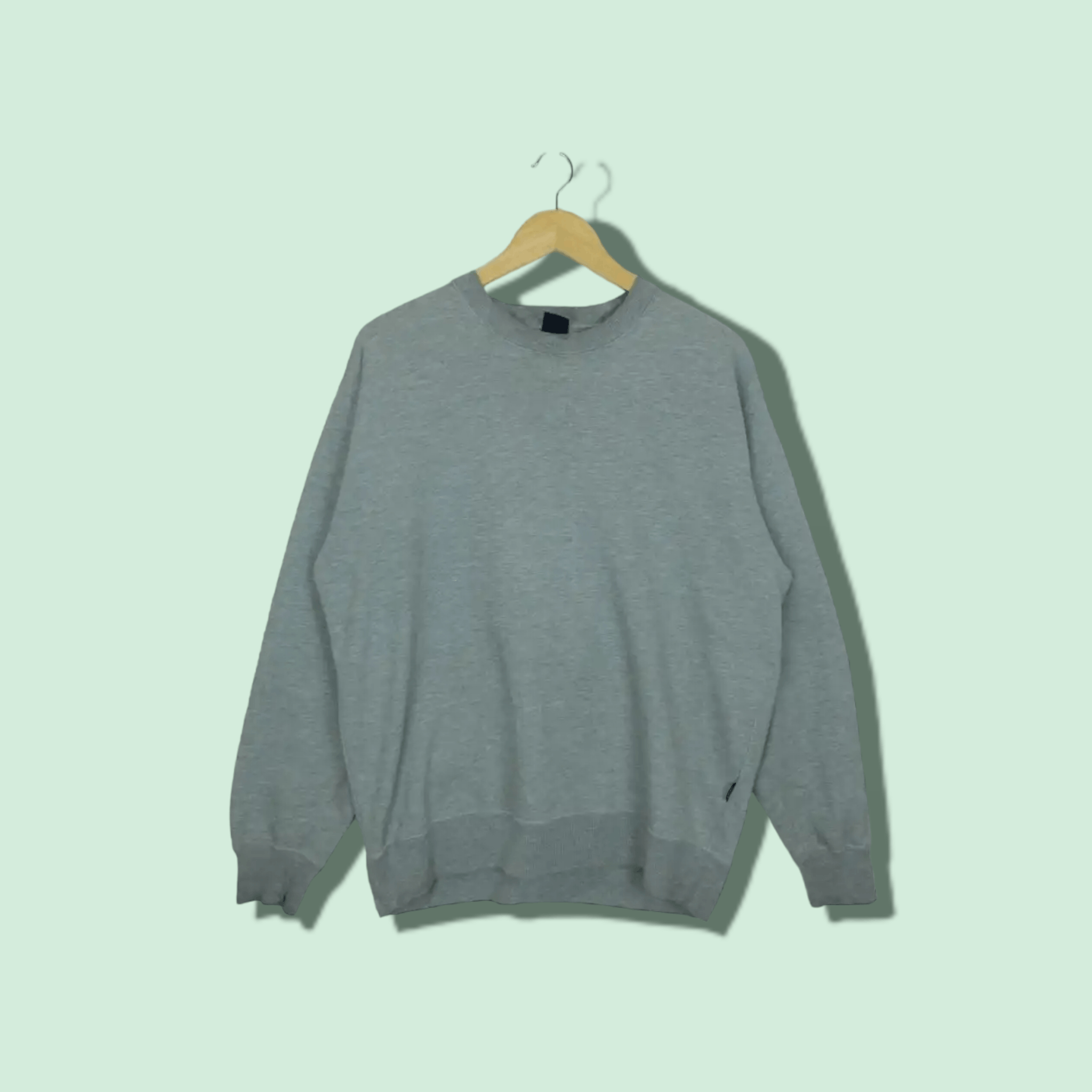 Converse CONVERSE Grey Plain Sweatshirts Jumper Pullover Size US L / EU 52-54 / 3 - 1 Thumbnail