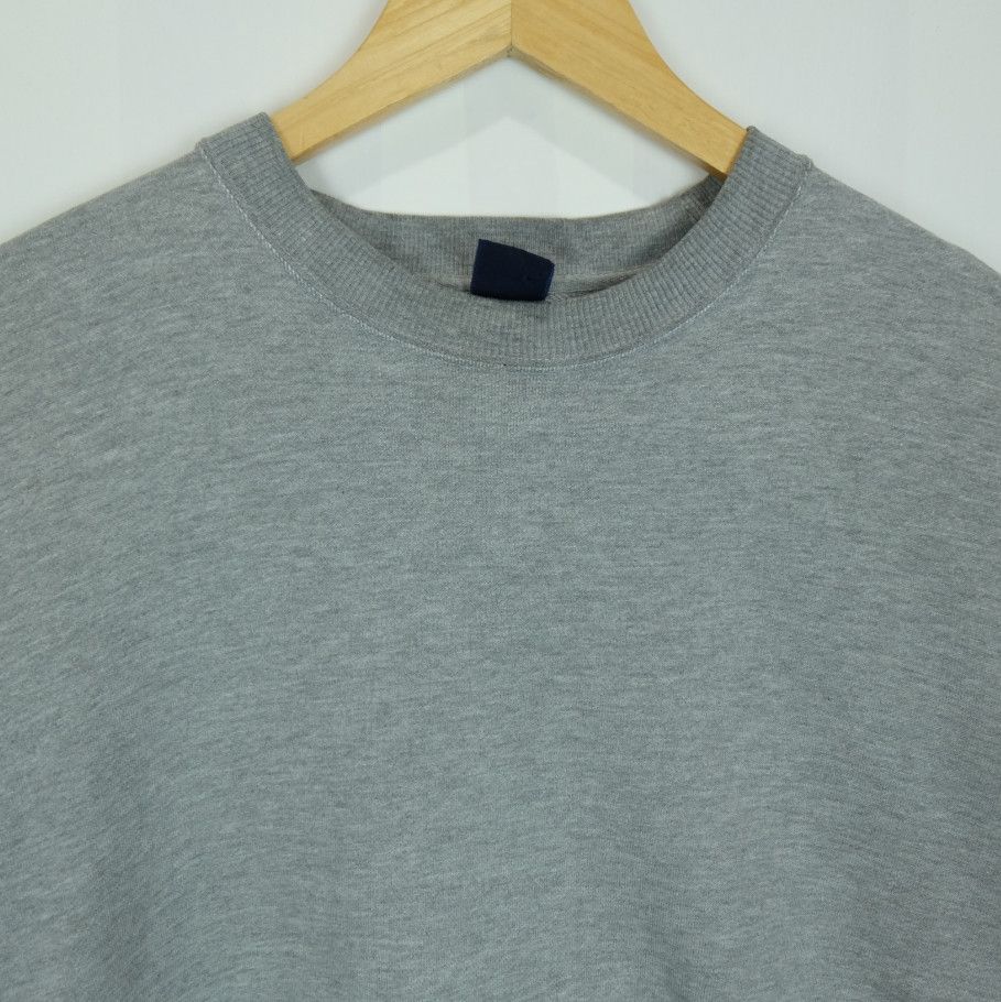 Converse CONVERSE Grey Plain Sweatshirts Jumper Pullover Size US L / EU 52-54 / 3 - 3 Thumbnail