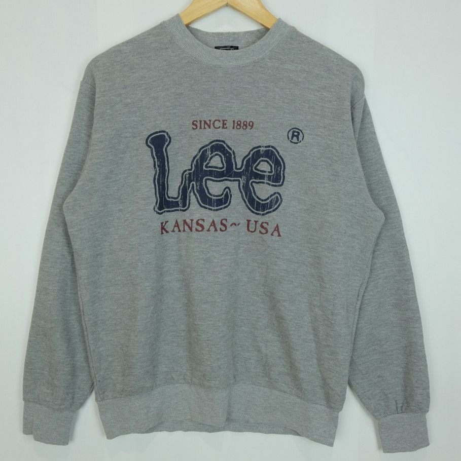 Lee Vintage LEE Sweatshirts Jumper Pullover Sweater Size US L / EU 52-54 / 3 - 2 Thumbnail