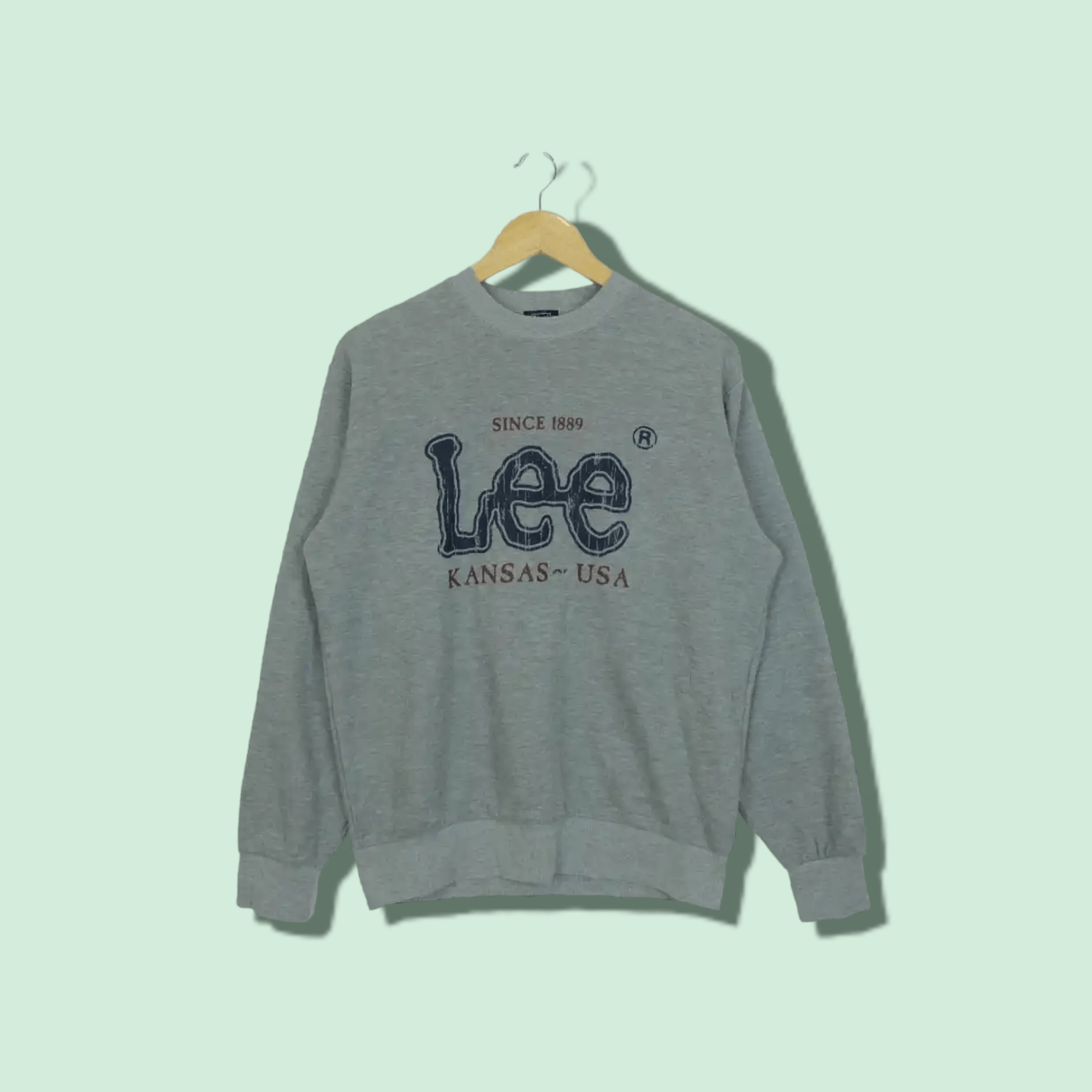 Lee Vintage LEE Sweatshirts Jumper Pullover Sweater Size US L / EU 52-54 / 3 - 1 Thumbnail