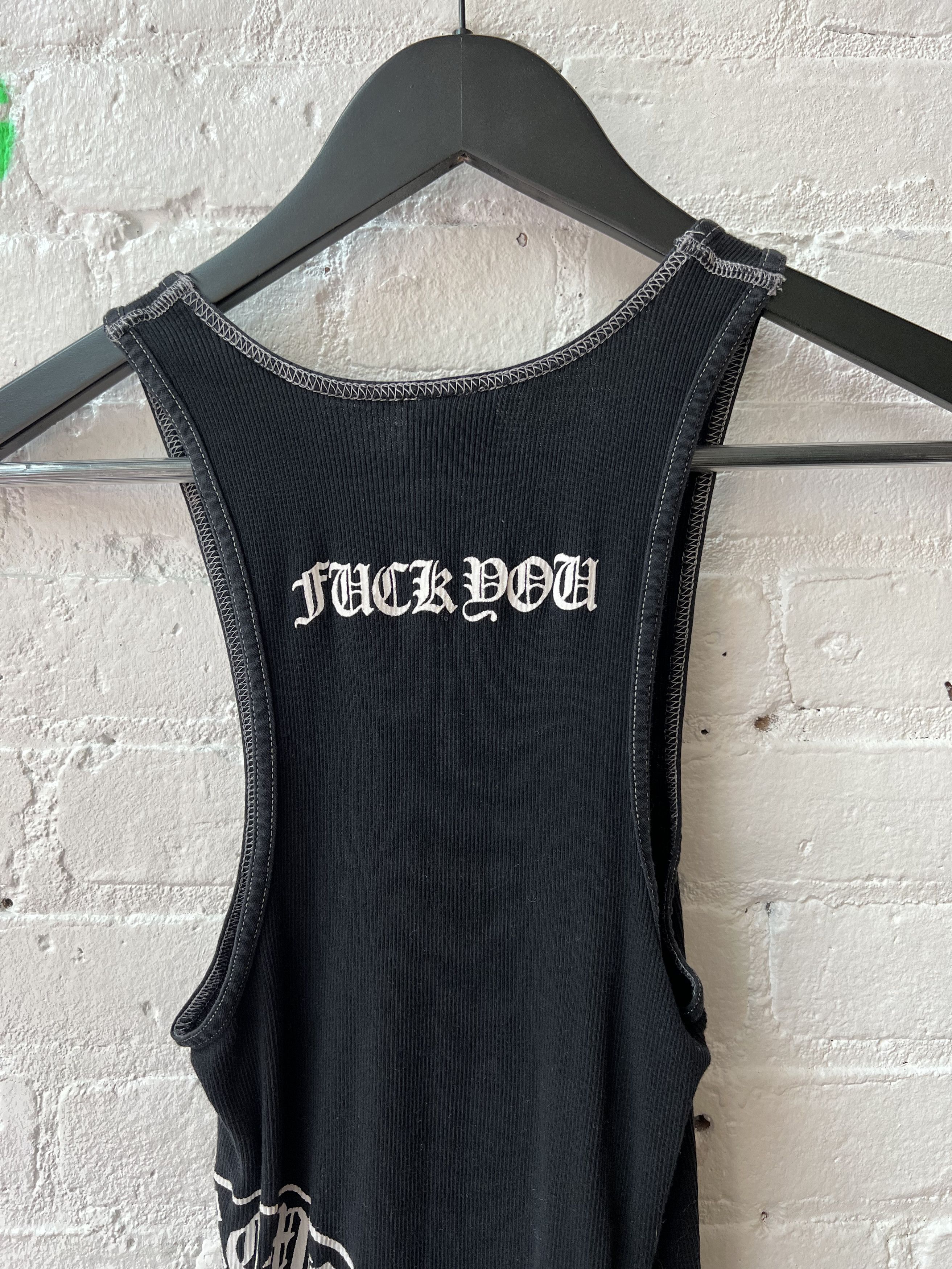 Chrome Hearts × Vintage Vintage Chrome Hearts FUCK YOU Tank Top Size US M / EU 48-50 / 2 - 5 Thumbnail