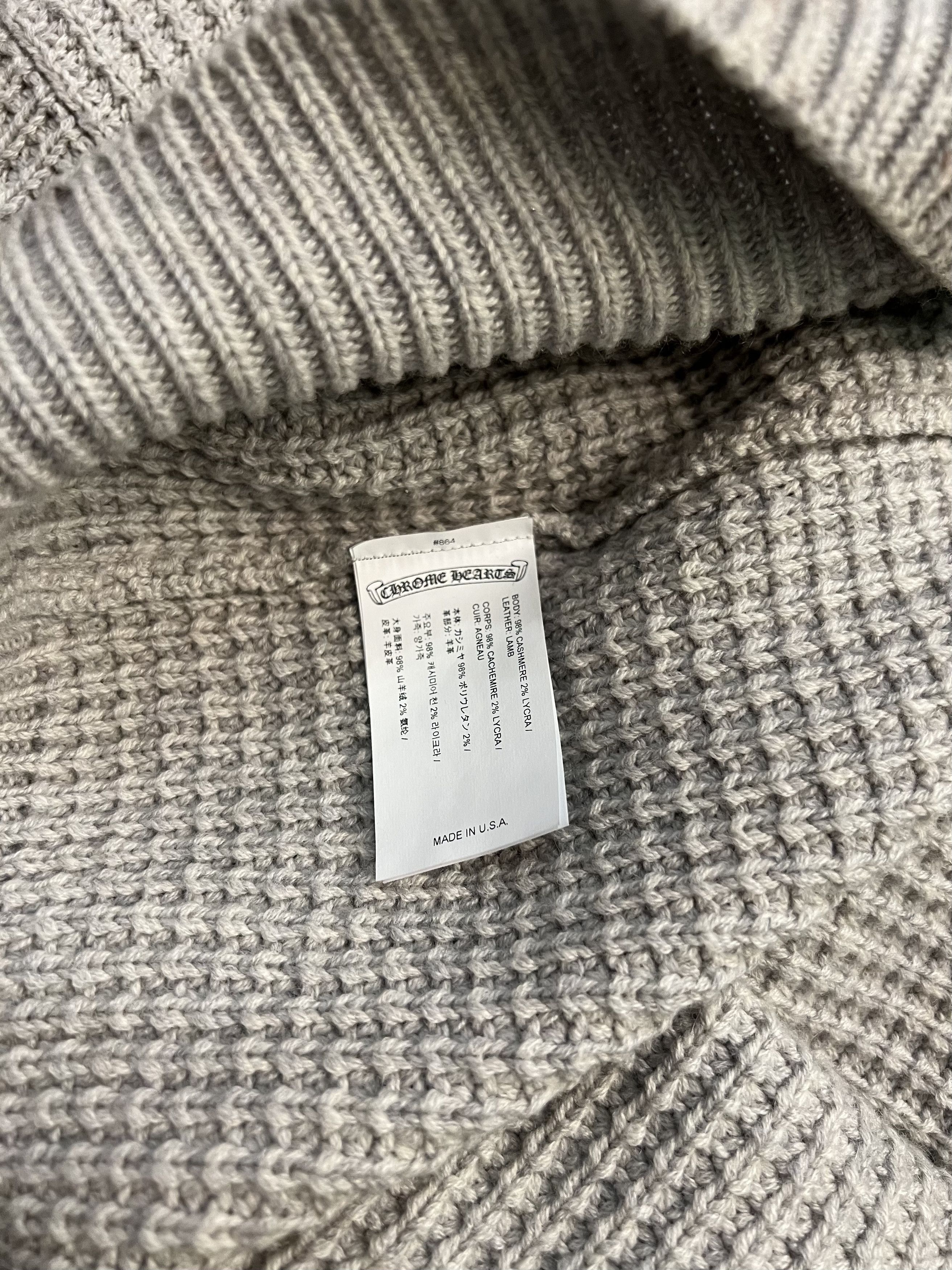 Chrome Hearts Chrome Hearts Cross Cashmere Cardigan Cross Patch Size US XXL / EU 58 / 5 - 11 Thumbnail