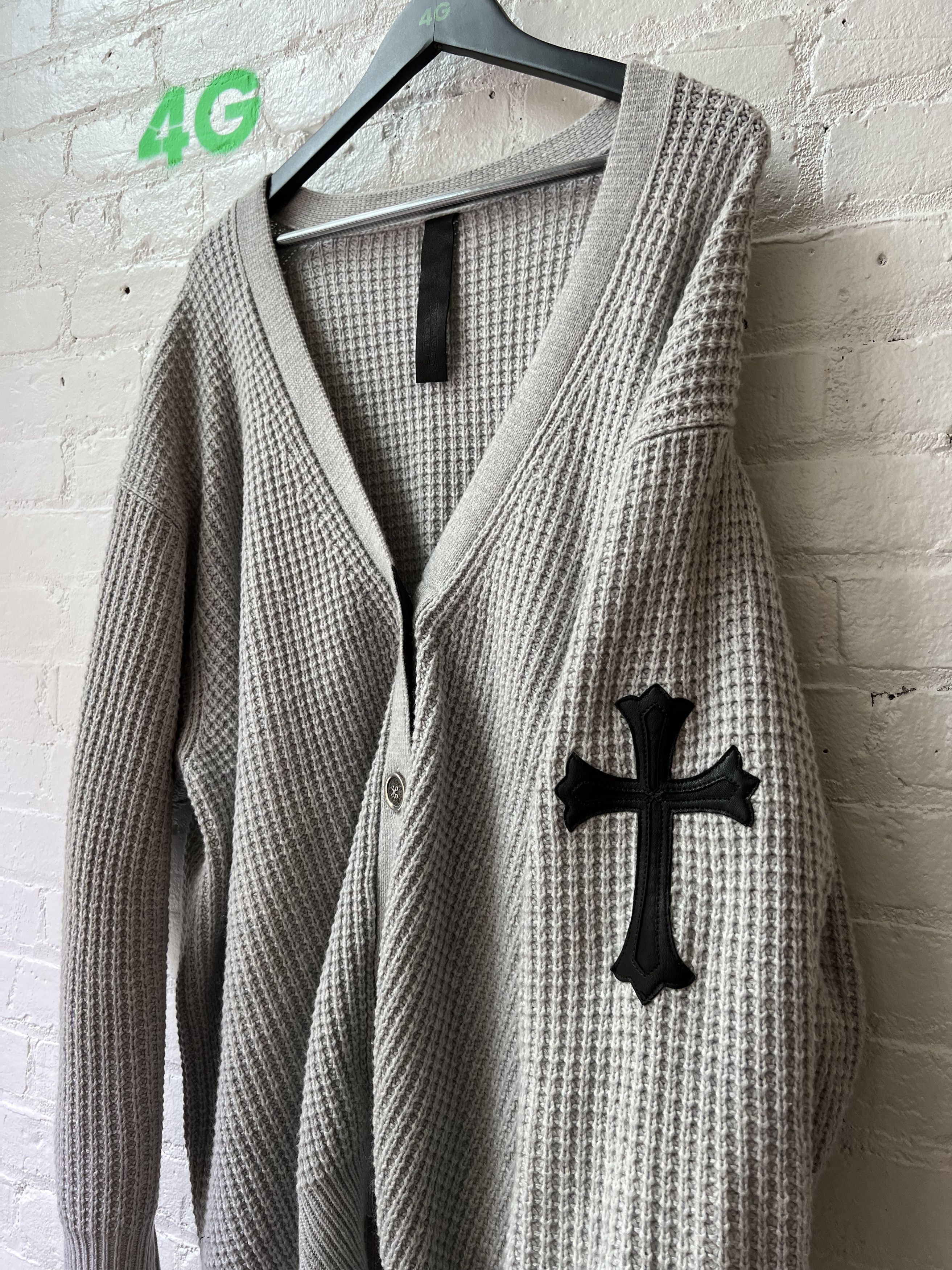Chrome Hearts Chrome Hearts Cross Cashmere Cardigan Cross Patch Size US XXL / EU 58 / 5 - 4 Thumbnail