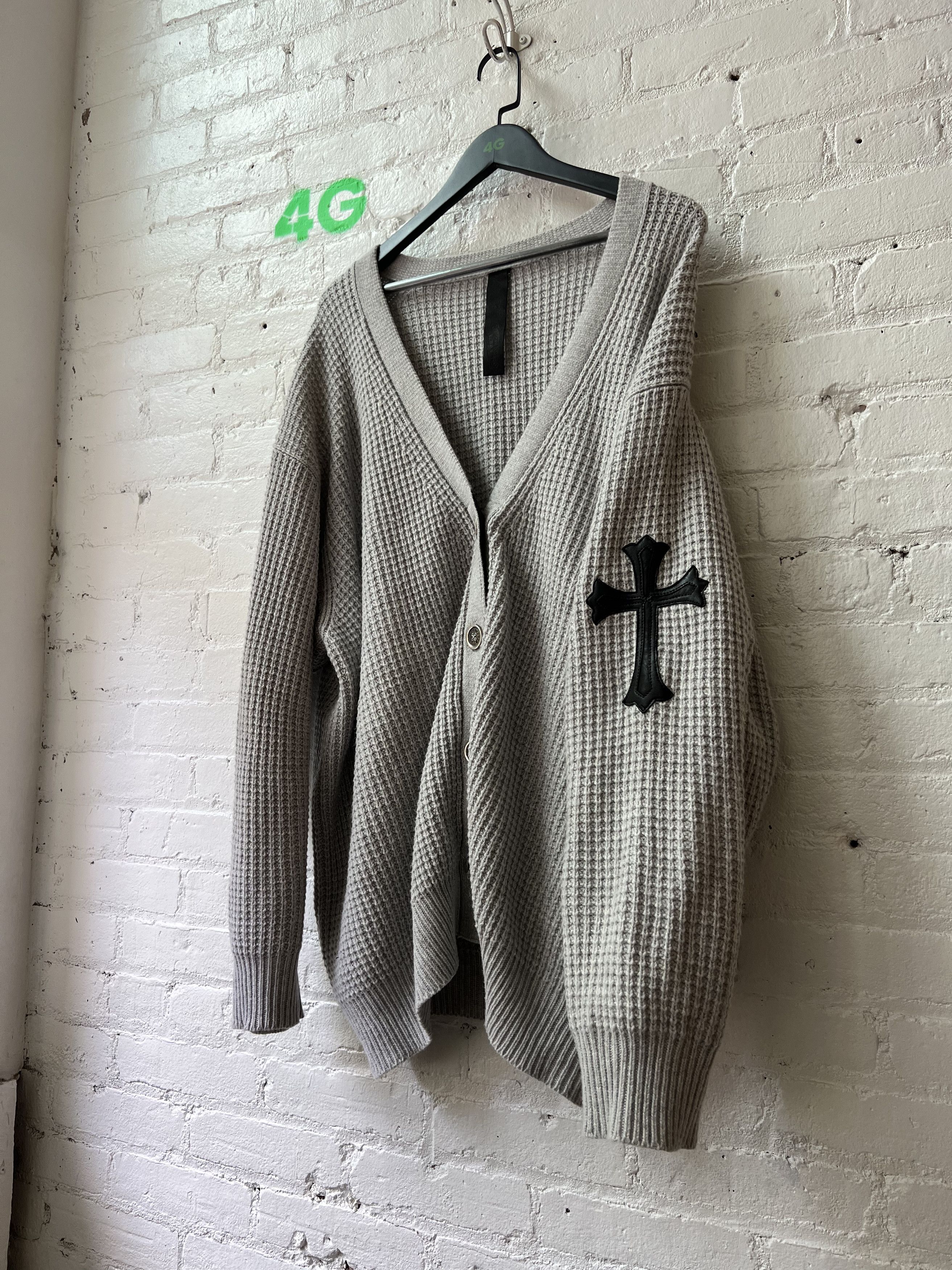 Chrome Hearts Chrome Hearts Cross Cashmere Cardigan Cross Patch Size US XXL / EU 58 / 5 - 2 Thumbnail