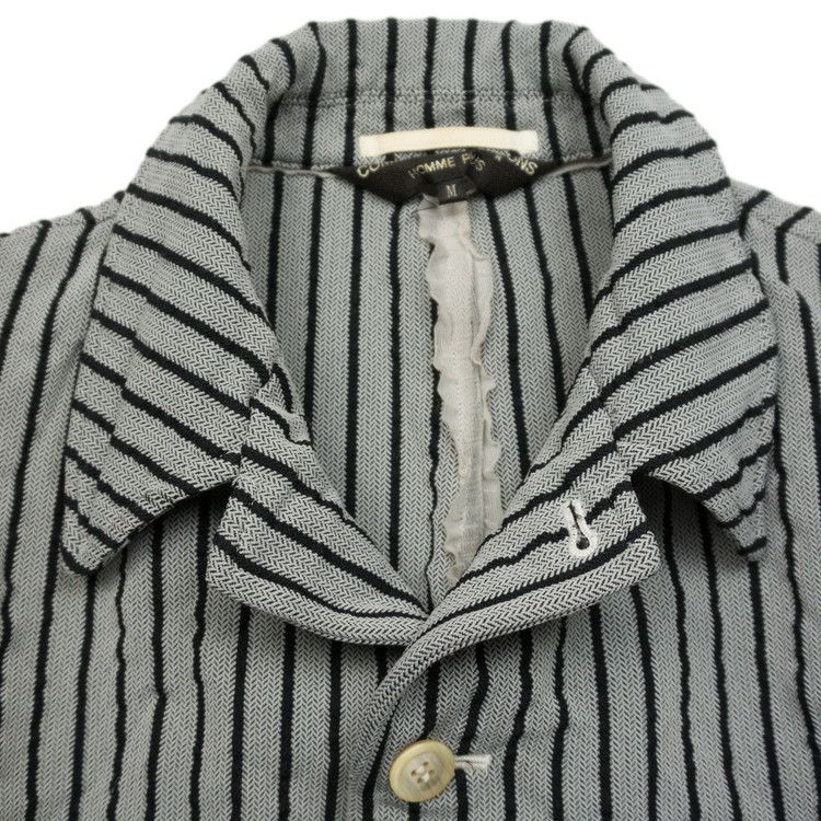 Comme des Garcons × Comme des Garcons Homme Plus Comme des Garçons Homme Plus AW99 Striped Wrinkled Jacket Size US M / EU 48-50 / 2 - 2 Thumbnail