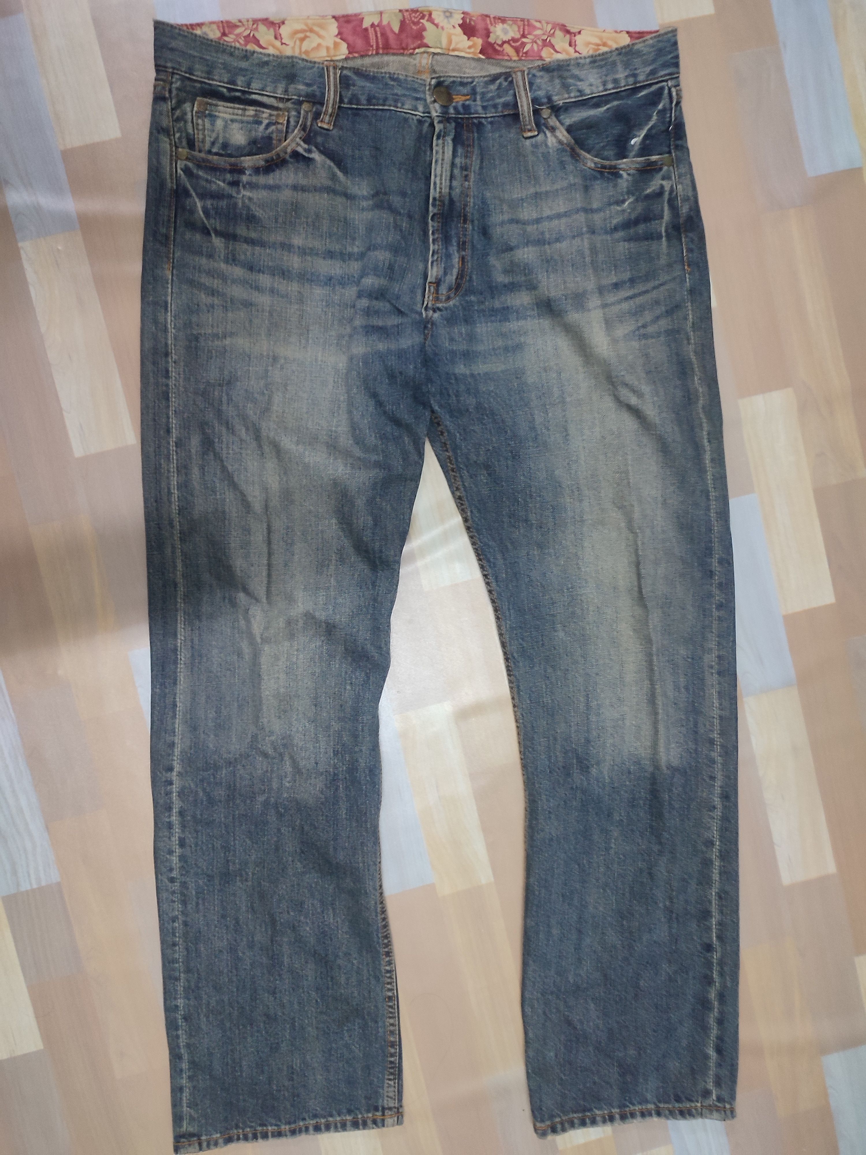 Japanese Brand Vintage koi karakuri Embroidered Sukajan Jeans Size US 40 / EU 56 - 3 Thumbnail