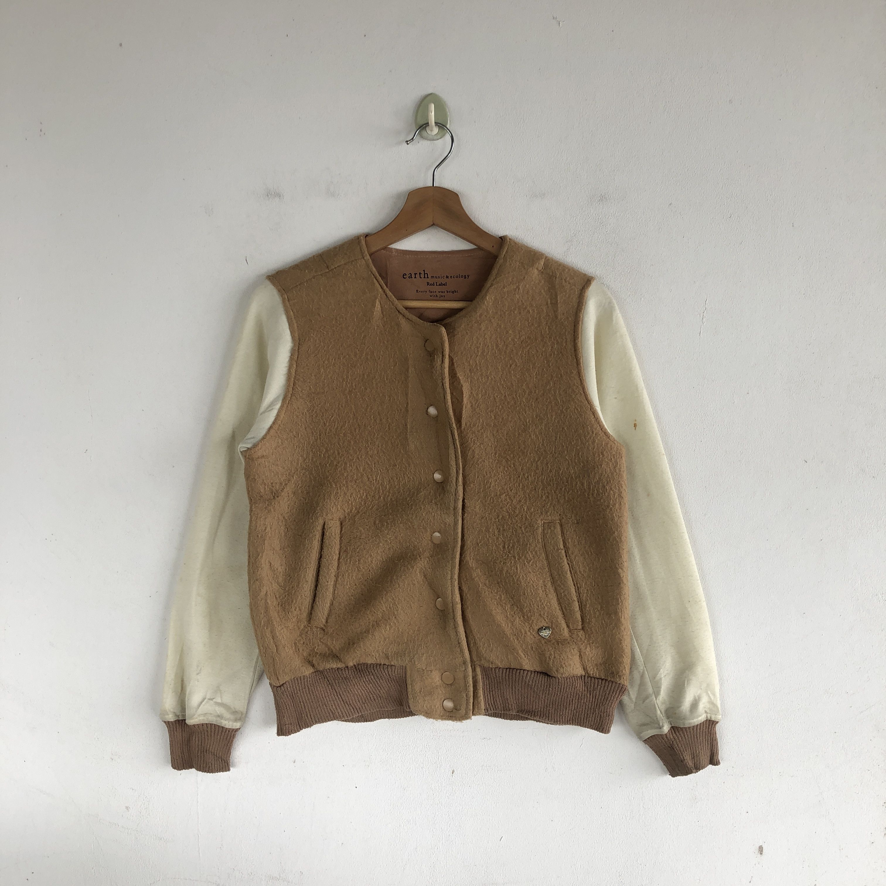 Japanese Brand Japanese Varsity Jackets Japanese Sherpa Wool Jacket Size XS / US 0-2 / IT 36-38 - 1 Thumbnail