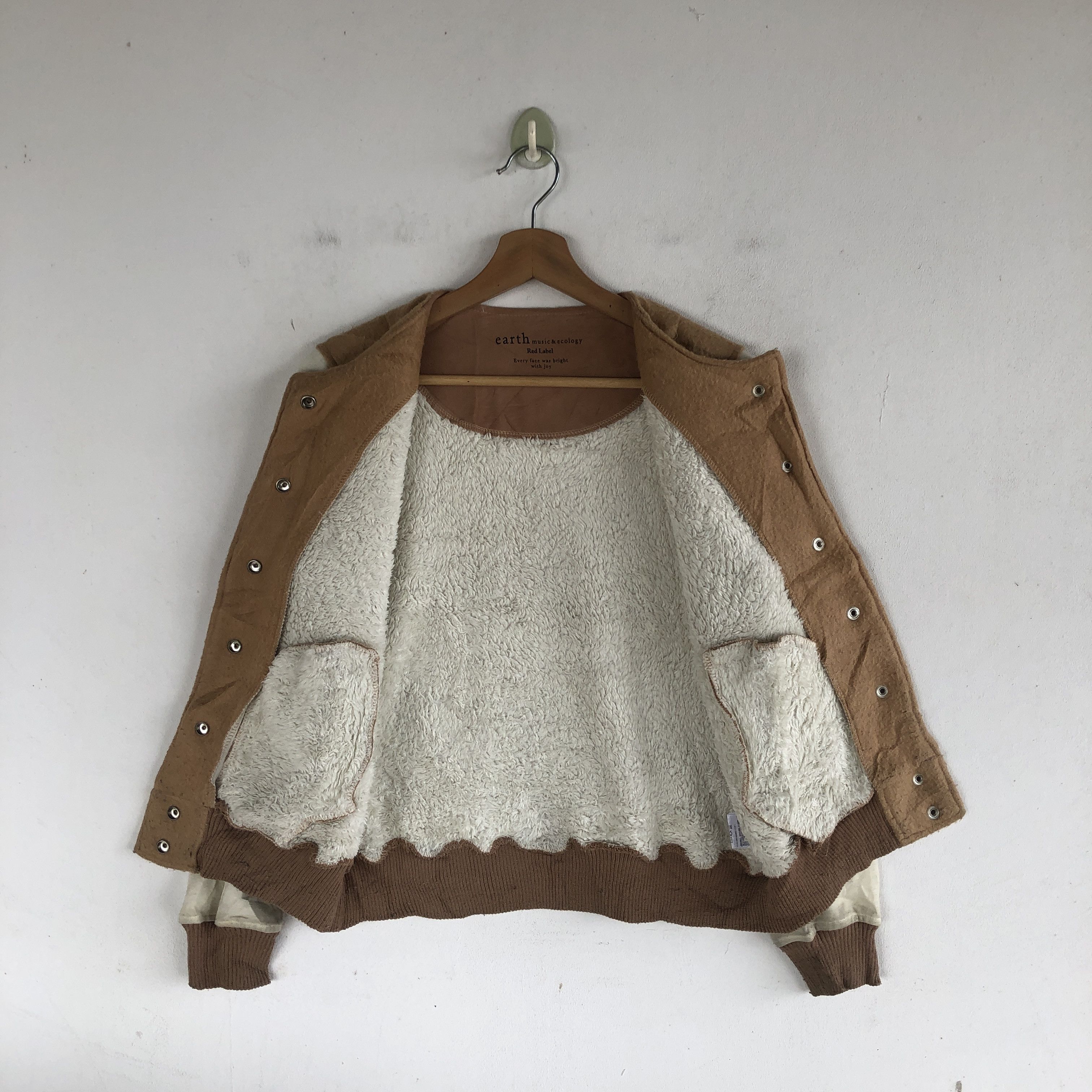 Japanese Brand Japanese Varsity Jackets Japanese Sherpa Wool Jacket Size XS / US 0-2 / IT 36-38 - 6 Thumbnail