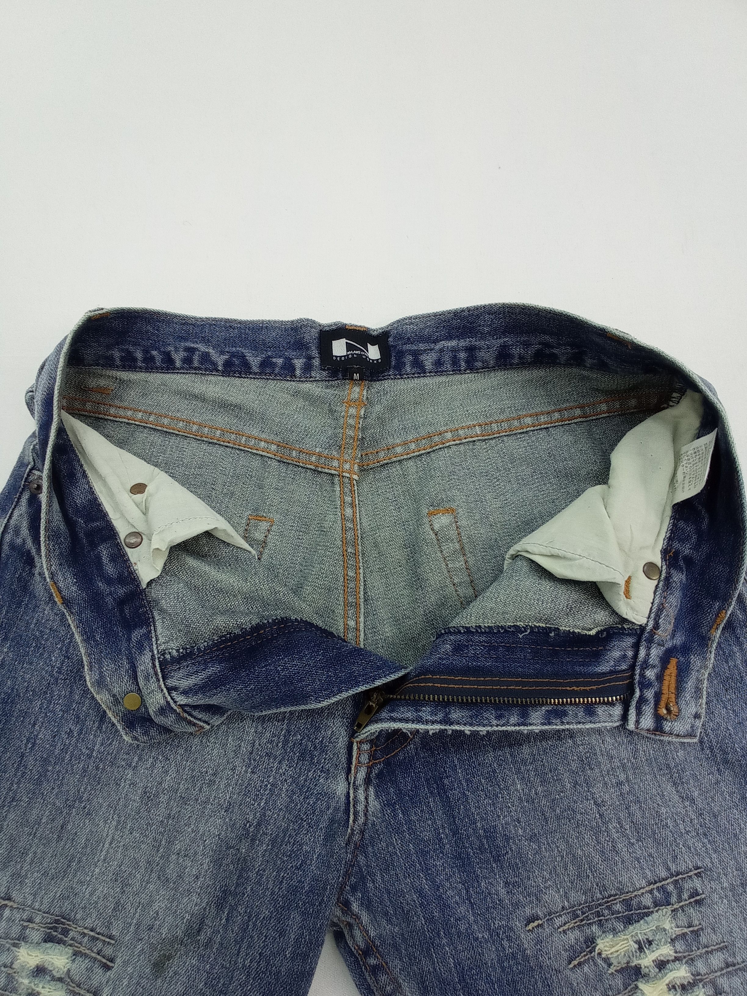 Other Nylaus Crew Design Work Distressed Jeans Pants Size US 31 - 4 Thumbnail