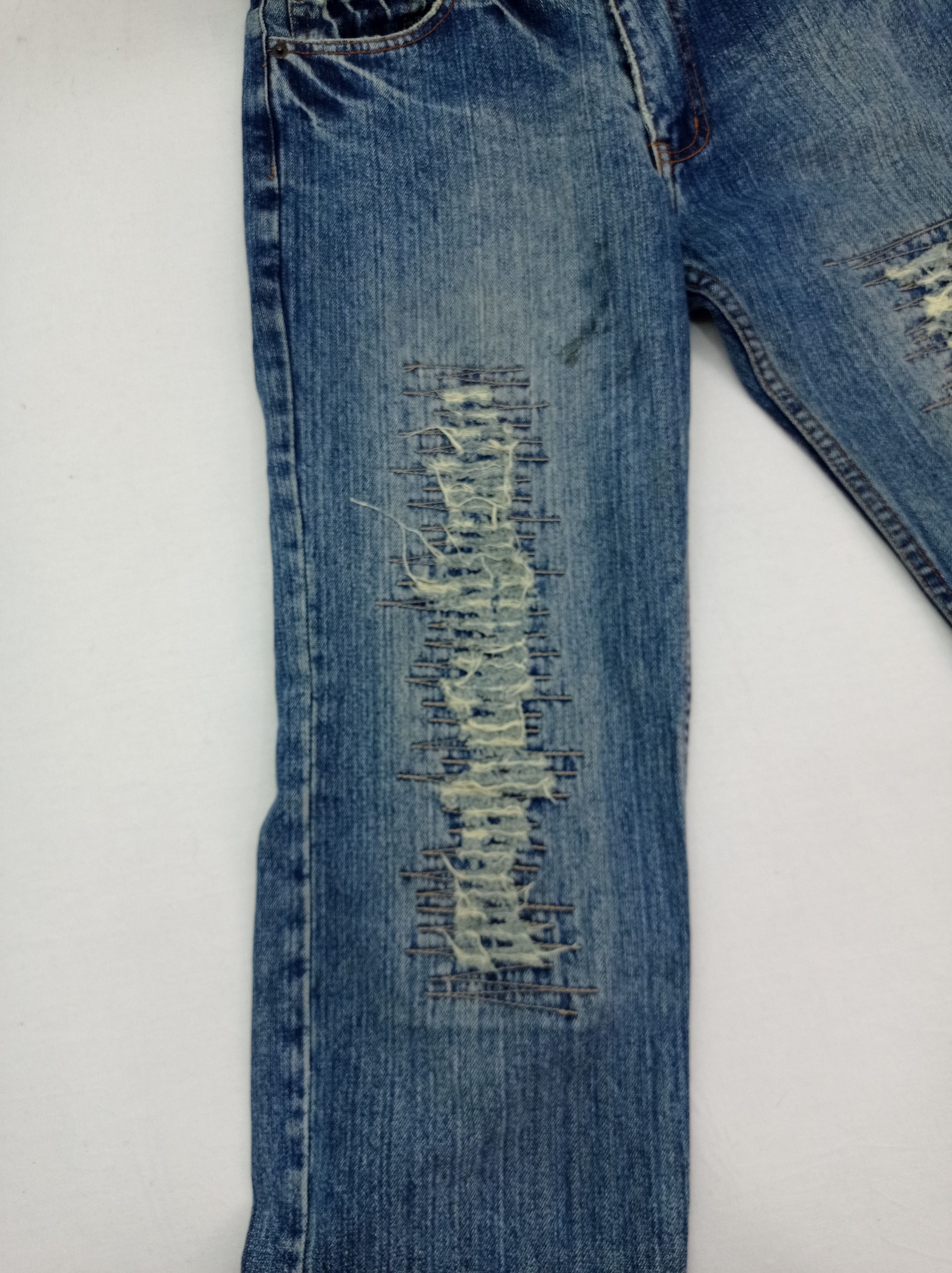 Other Nylaus Crew Design Work Distressed Jeans Pants Size US 31 - 8 Thumbnail