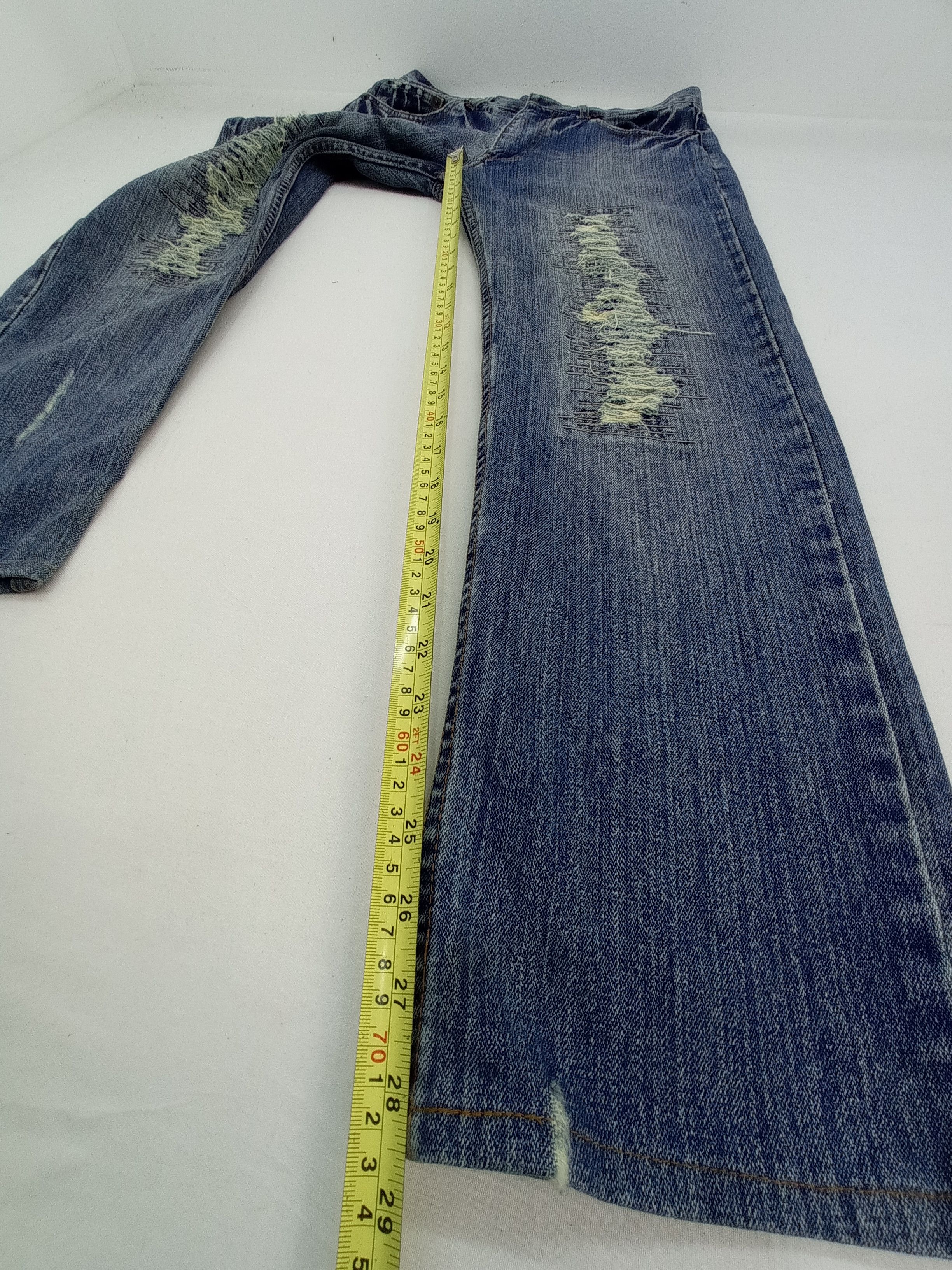 Other Nylaus Crew Design Work Distressed Jeans Pants Size US 31 - 13 Thumbnail