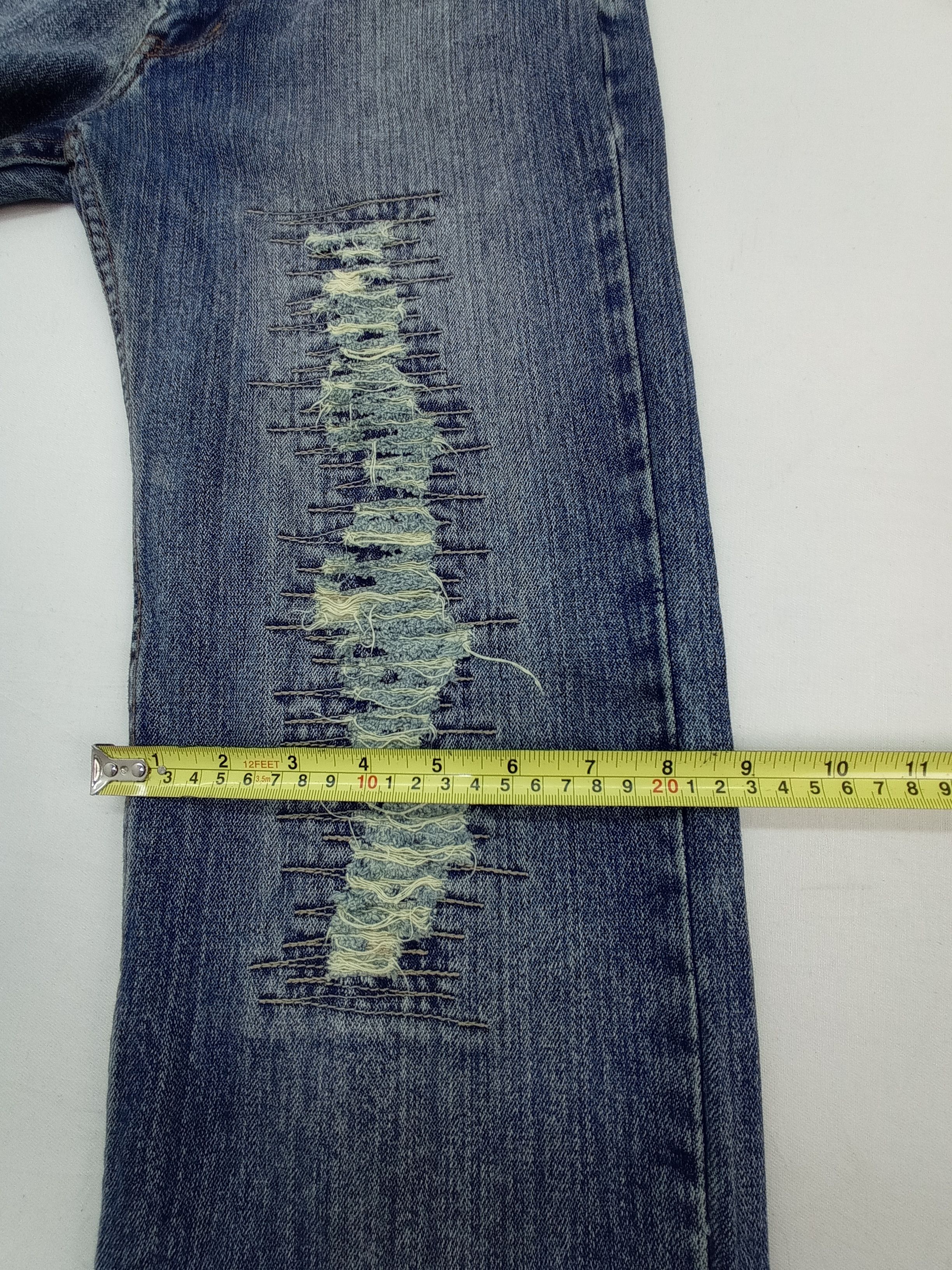 Other Nylaus Crew Design Work Distressed Jeans Pants Size US 31 - 16 Thumbnail