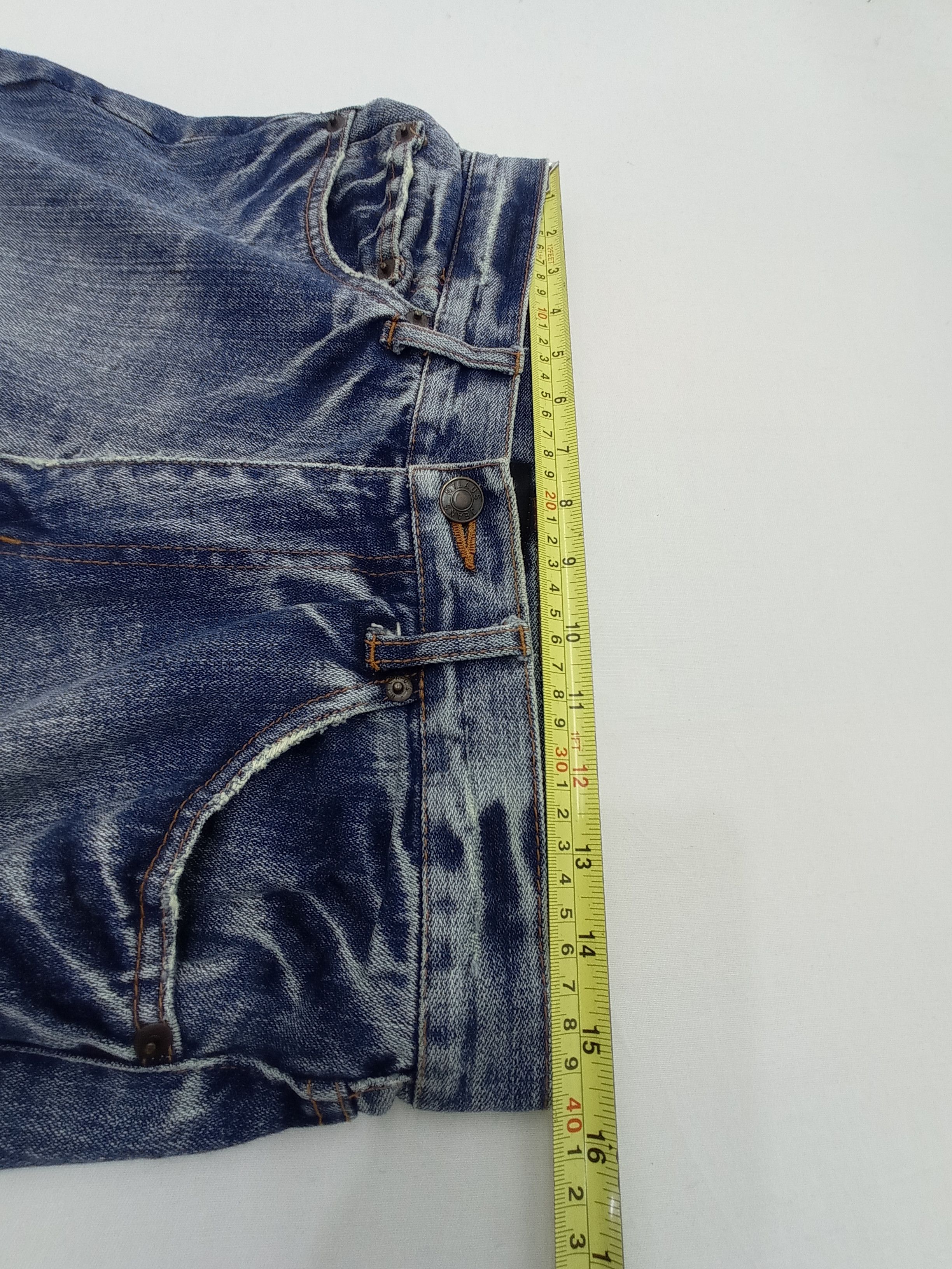 Other Nylaus Crew Design Work Distressed Jeans Pants Size US 31 - 19 Thumbnail