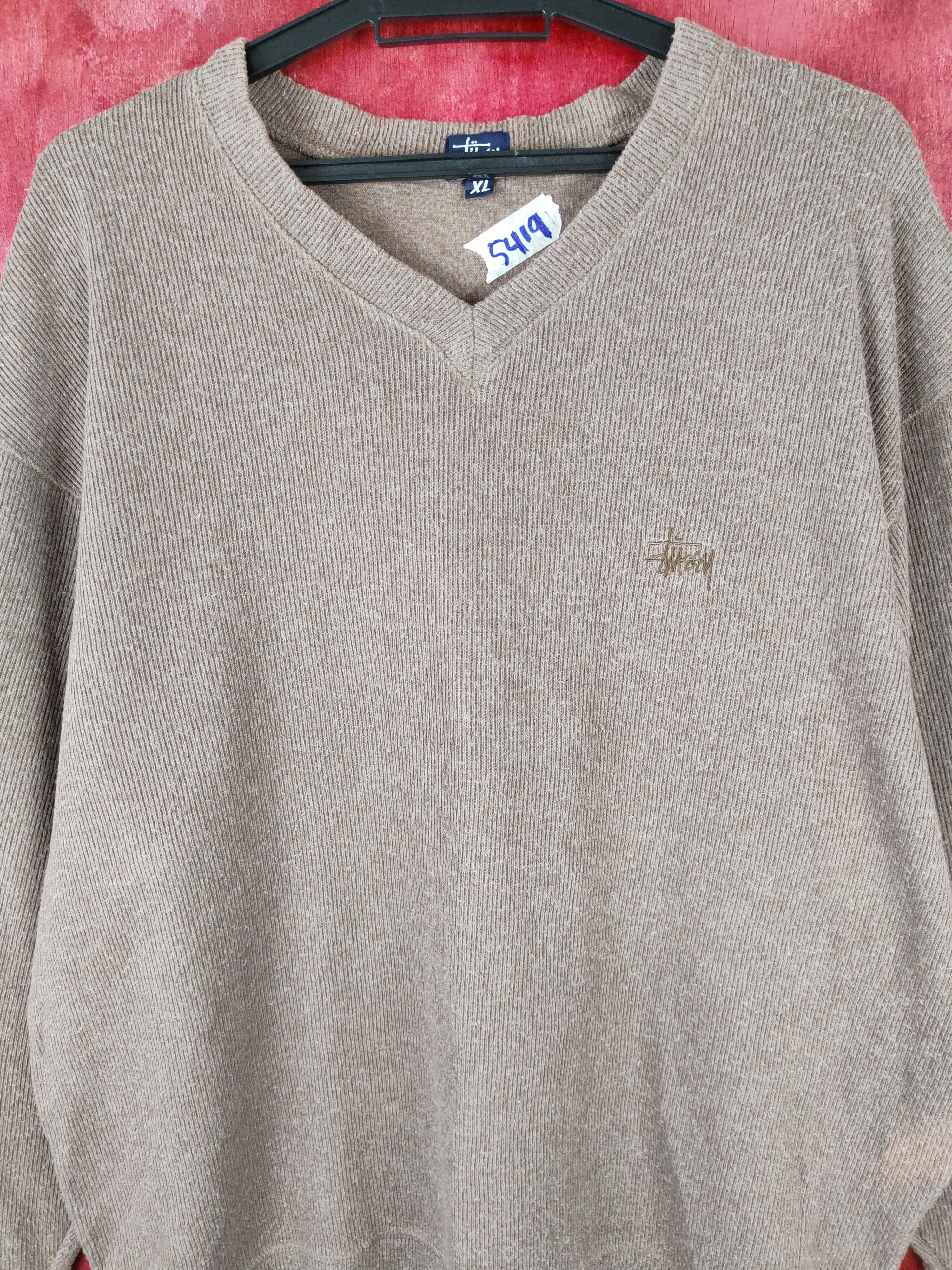 Stussy DL Stussy Brown faded vintage Sweatshirt #5419 Size US XL / EU 56 / 4 - 2 Thumbnail