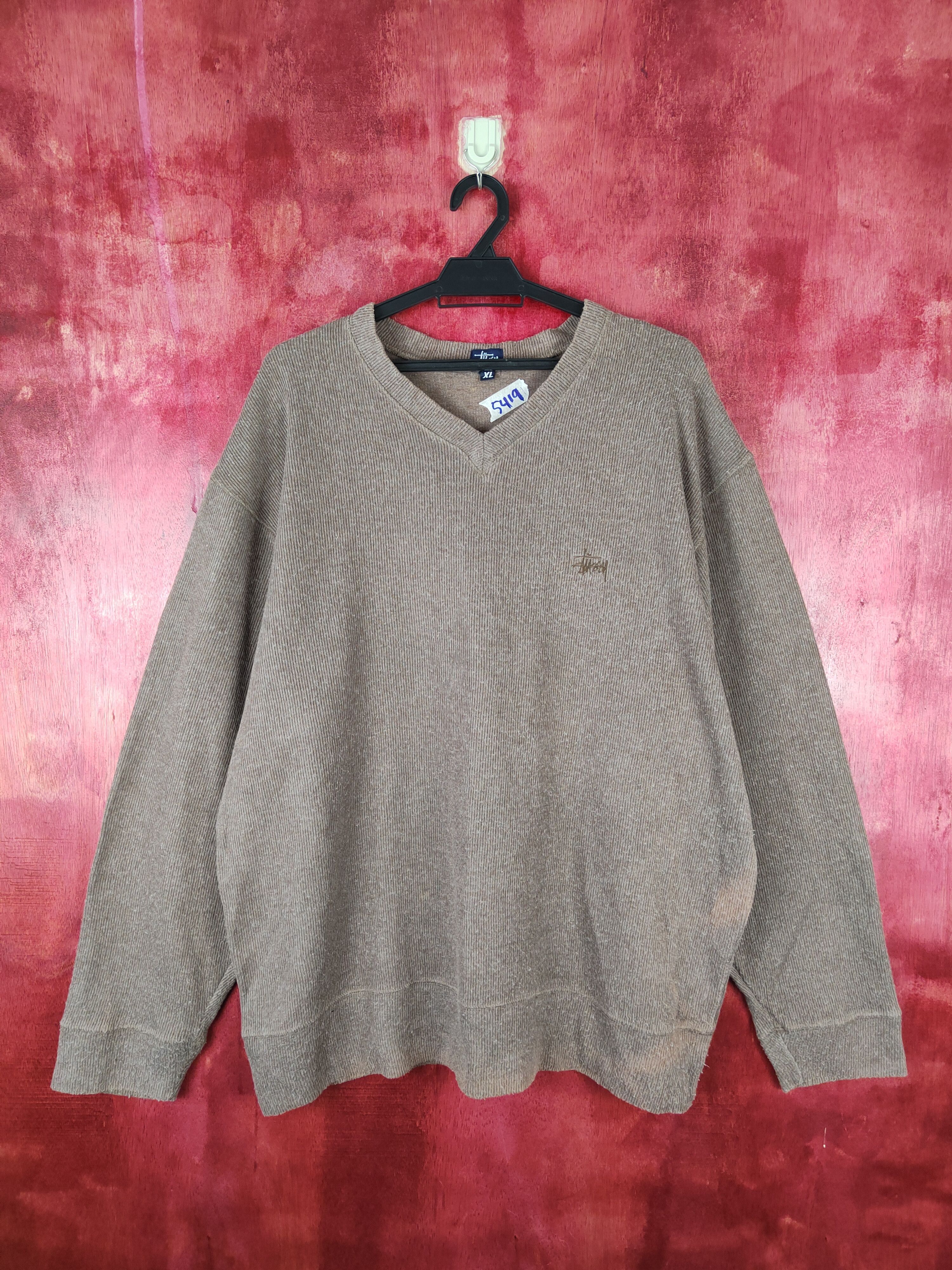 Stussy DL Stussy Brown faded vintage Sweatshirt #5419 Size US XL / EU 56 / 4 - 1 Thumbnail