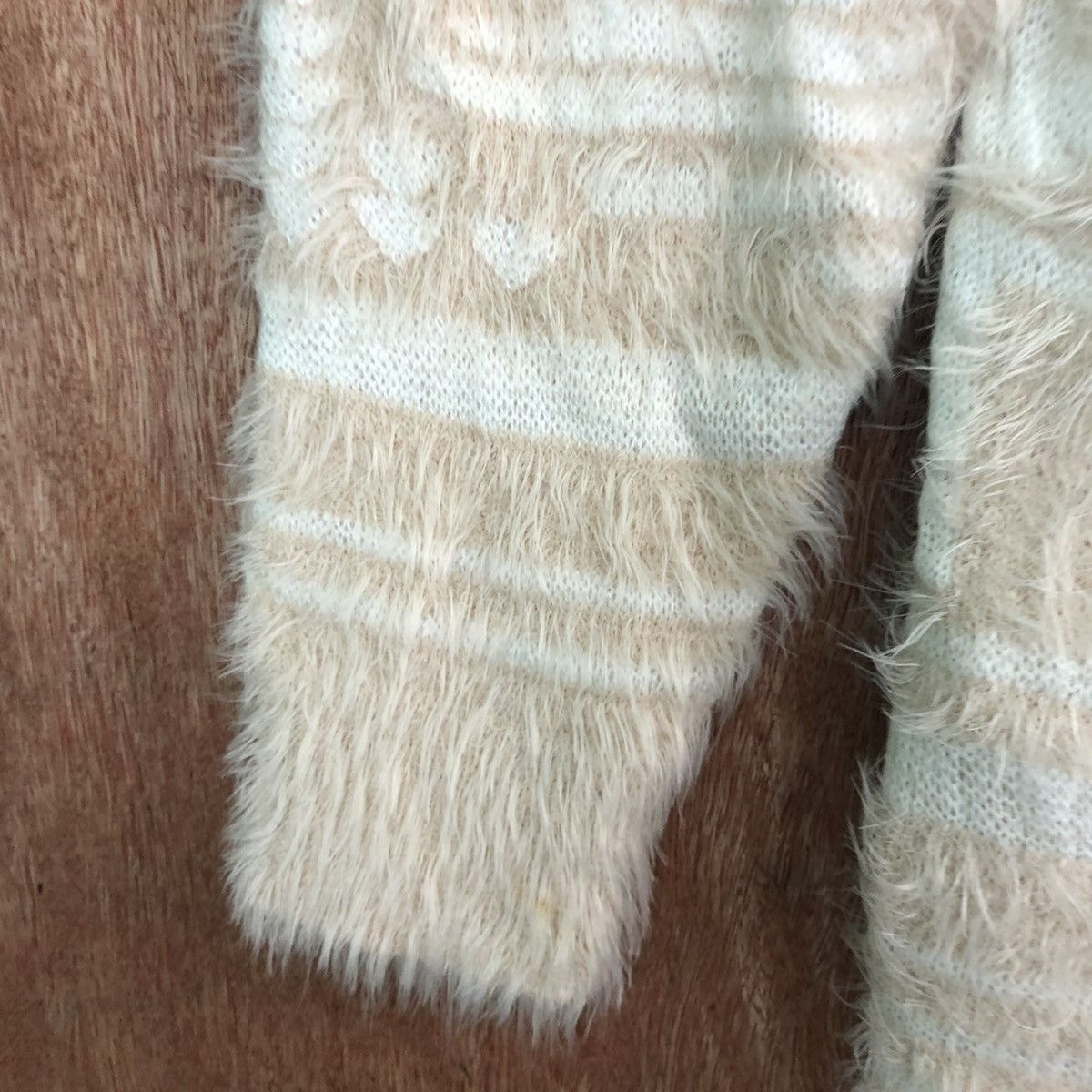 Homespun Knitwear DL Denifits navajo Mohair fur shaggy Long Cardigan #c333 Size US M / EU 48-50 / 2 - 6 Thumbnail