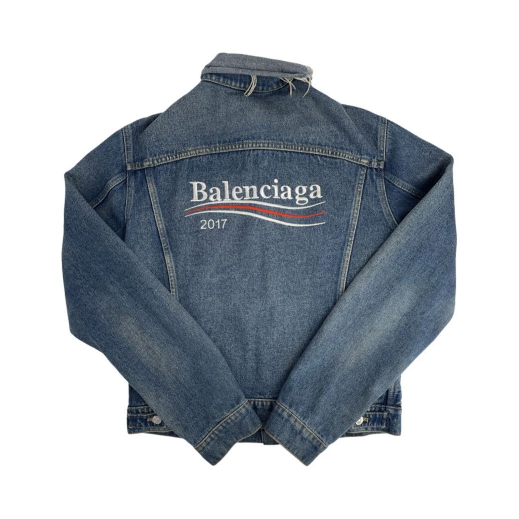 Balenciaga campaign denim jacket online