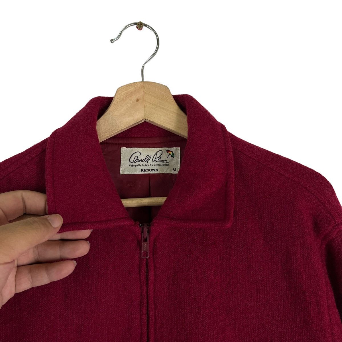 Japanese Brand VINTAGE BOMBER JACKET ARLOND PALMER WOOL Size US M / EU 48-50 / 2 - 7 Thumbnail
