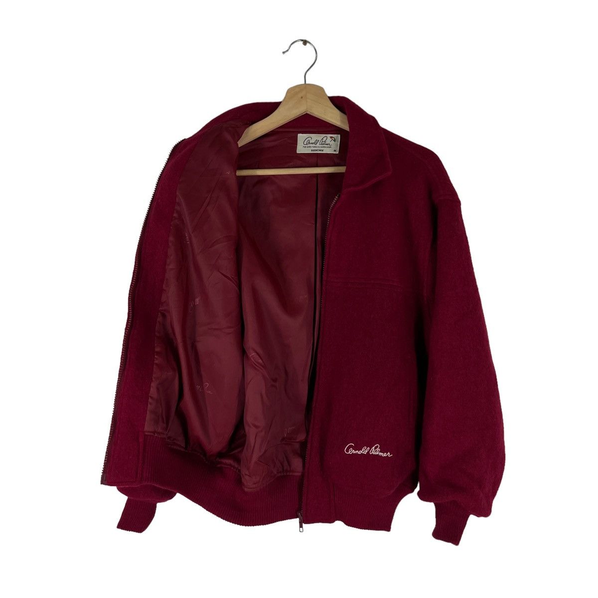 Japanese Brand VINTAGE BOMBER JACKET ARLOND PALMER WOOL Size US M / EU 48-50 / 2 - 8 Thumbnail