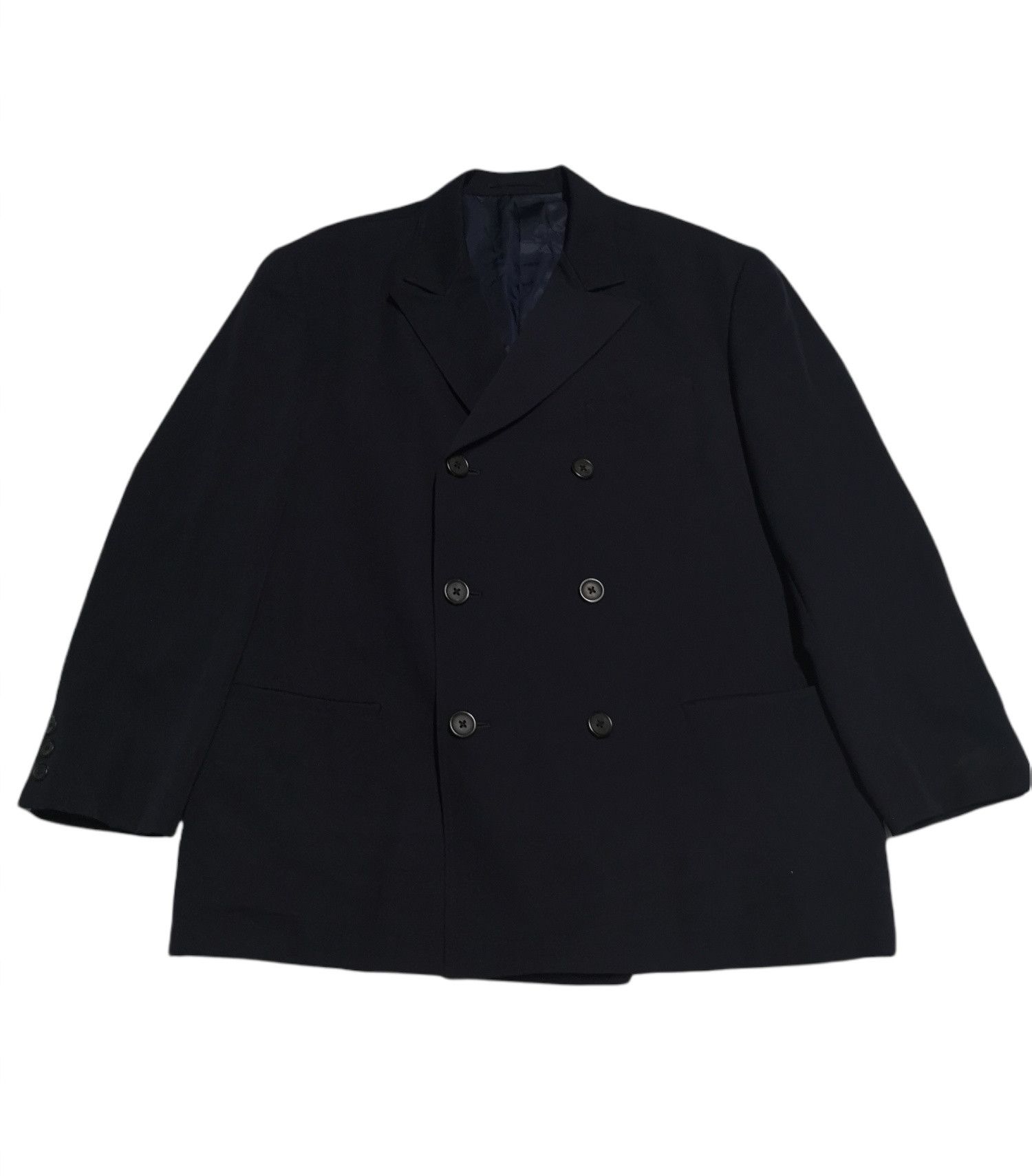 Yohji Yamamoto 🔥RUN AWAY YOHJI YAMAMOTO DOUBLE BREAST JACKET Size US L / EU 52-54 / 3 - 2 Thumbnail
