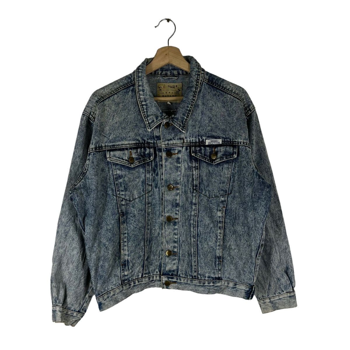 Japanese Brand VINTAGE TRUCKER DENIM JACKET SAFARI ROOKIE Size US M / EU 48-50 / 2 - 1 Thumbnail