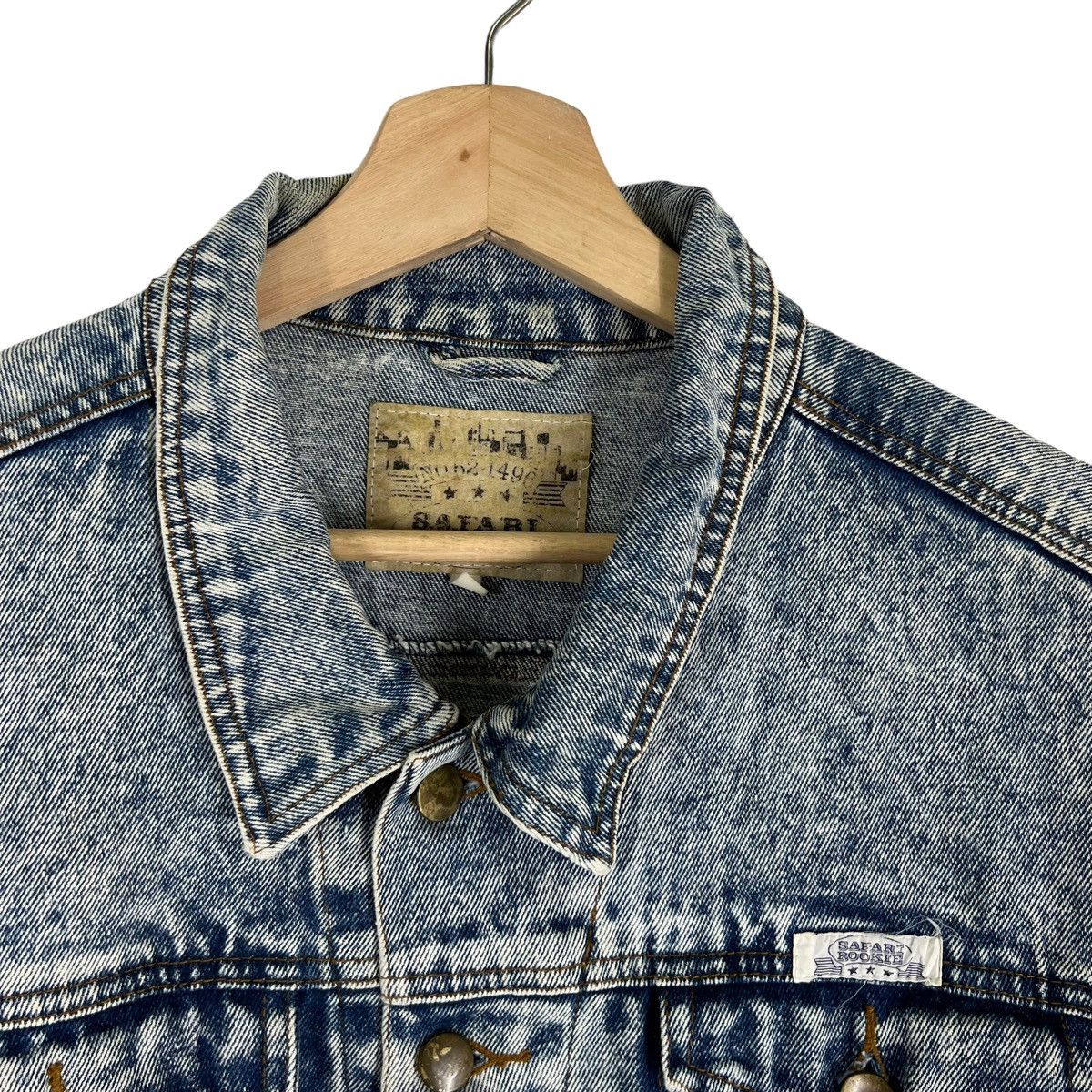 Japanese Brand VINTAGE TRUCKER DENIM JACKET SAFARI ROOKIE Size US M / EU 48-50 / 2 - 4 Thumbnail