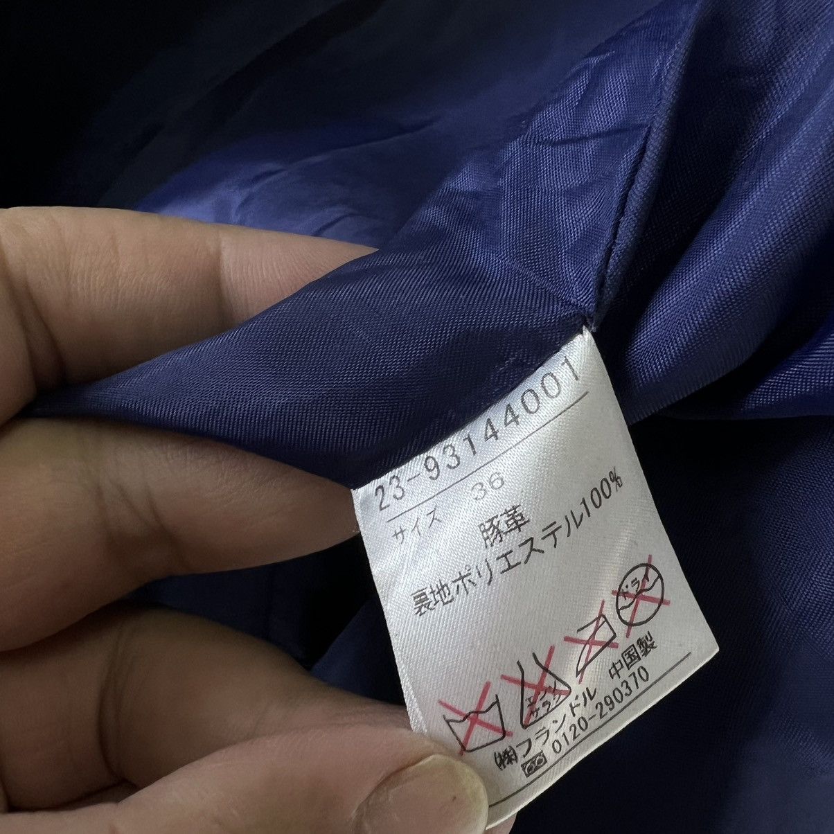 Japanese Brand VINTAGE CROPPED LEATHER JACKET VIGNY JAPAN MADE RACER Size XS / US 0-2 / IT 36-38 - 11 Thumbnail
