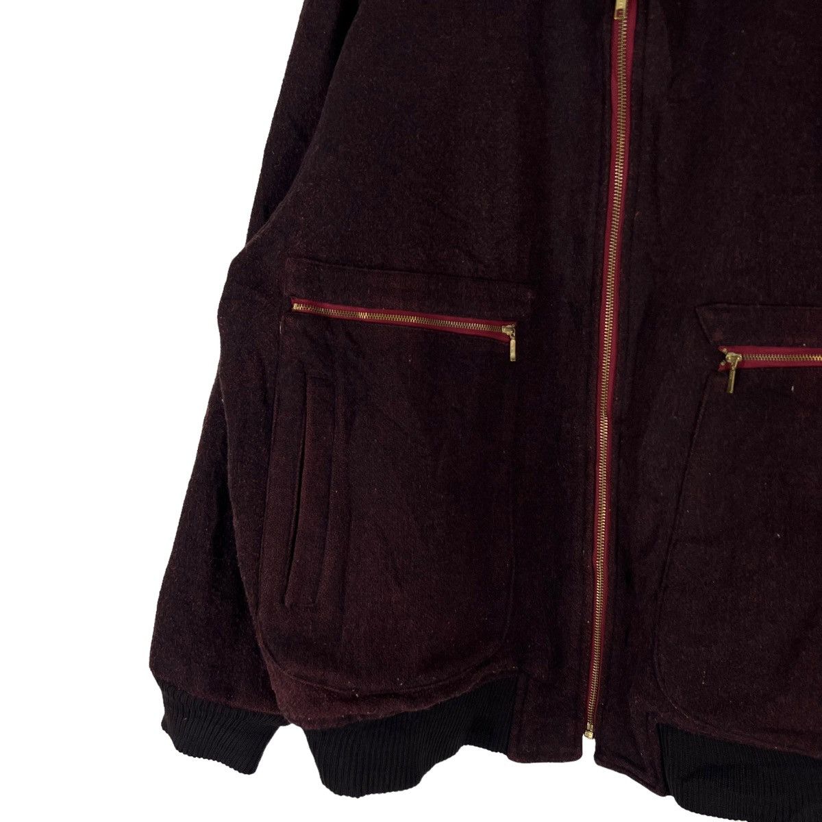 Japanese Brand VINTAGE WOOL VARSITY JACKET RICH MAN EDWIN COMPANY Size US L / EU 52-54 / 3 - 4 Thumbnail