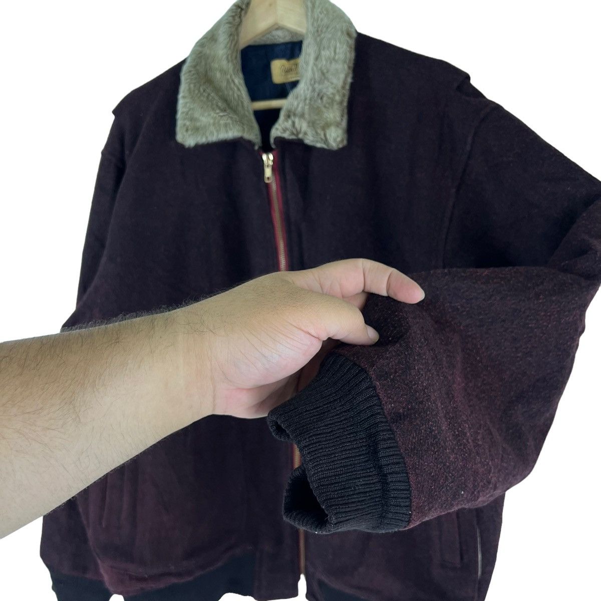 Japanese Brand VINTAGE WOOL VARSITY JACKET RICH MAN EDWIN COMPANY Size US L / EU 52-54 / 3 - 5 Thumbnail
