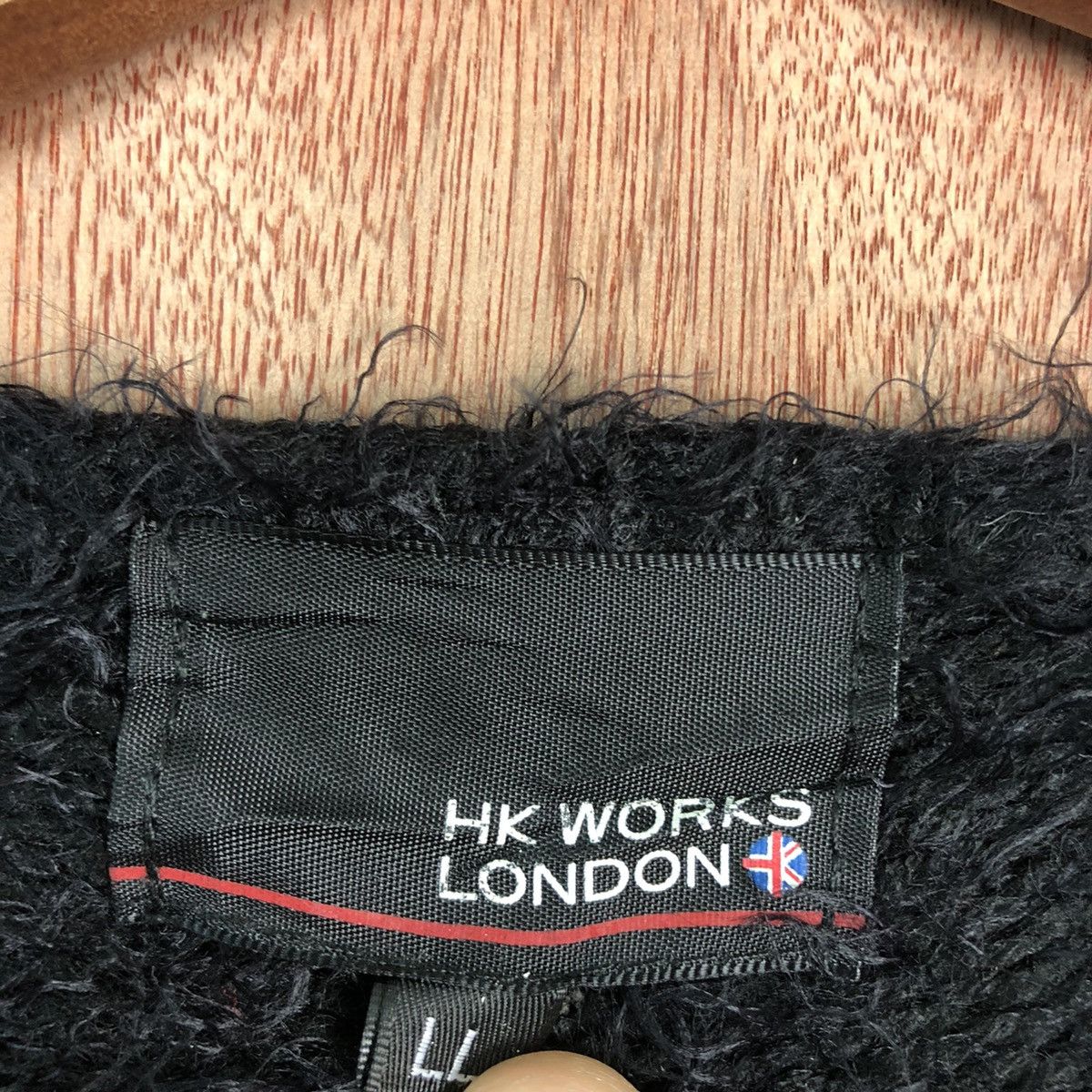 Aran Isles Knitwear DL Hk Works London Black Mohair Shag Shaggy Knitwear #c364 Size US M / EU 48-50 / 2 - 9 Thumbnail
