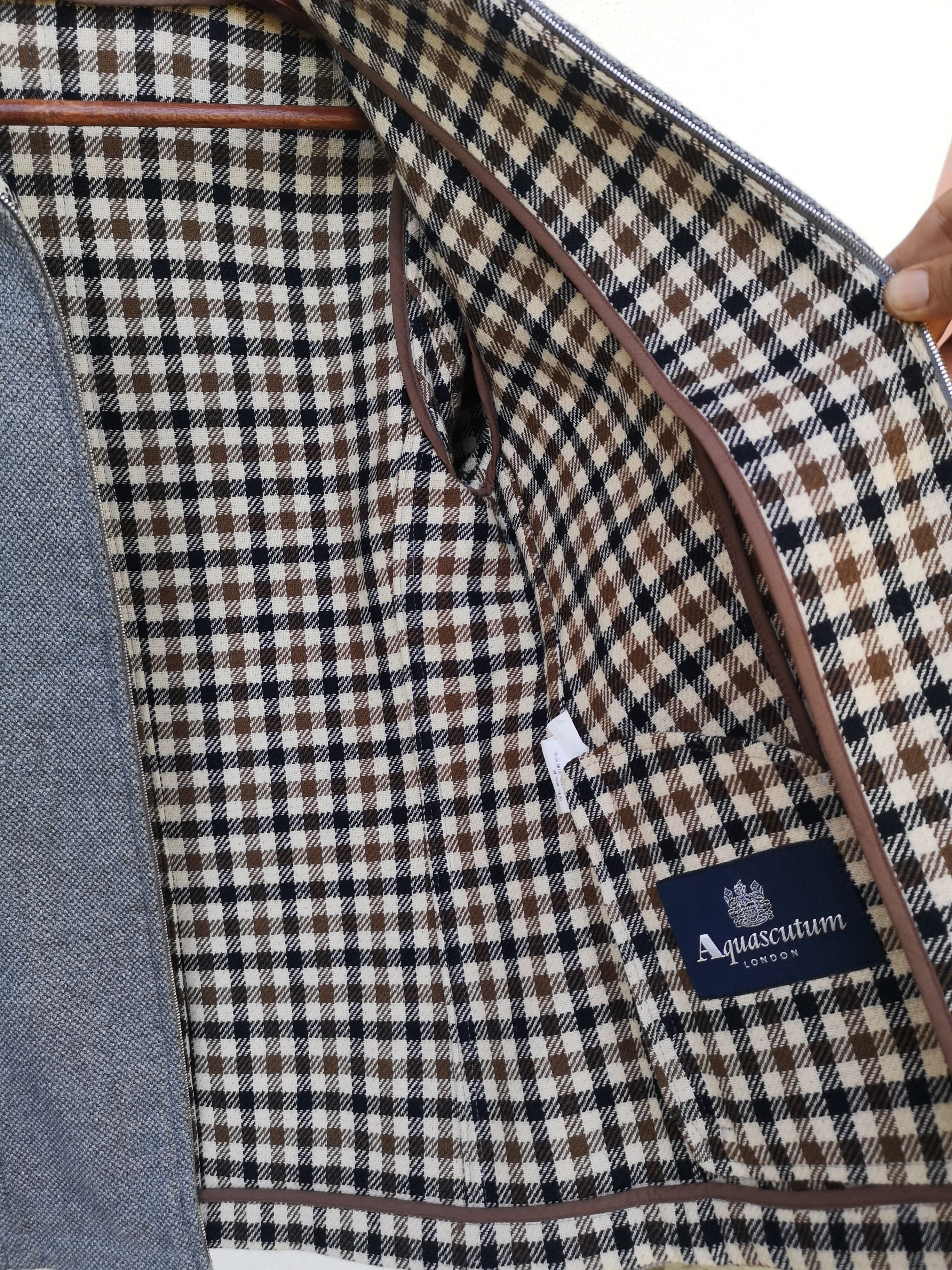 Aquascutum 🫴🏻Aquascutum Checkered inner wool jacket Size US S / EU 44-46 / 1 - 3 Thumbnail