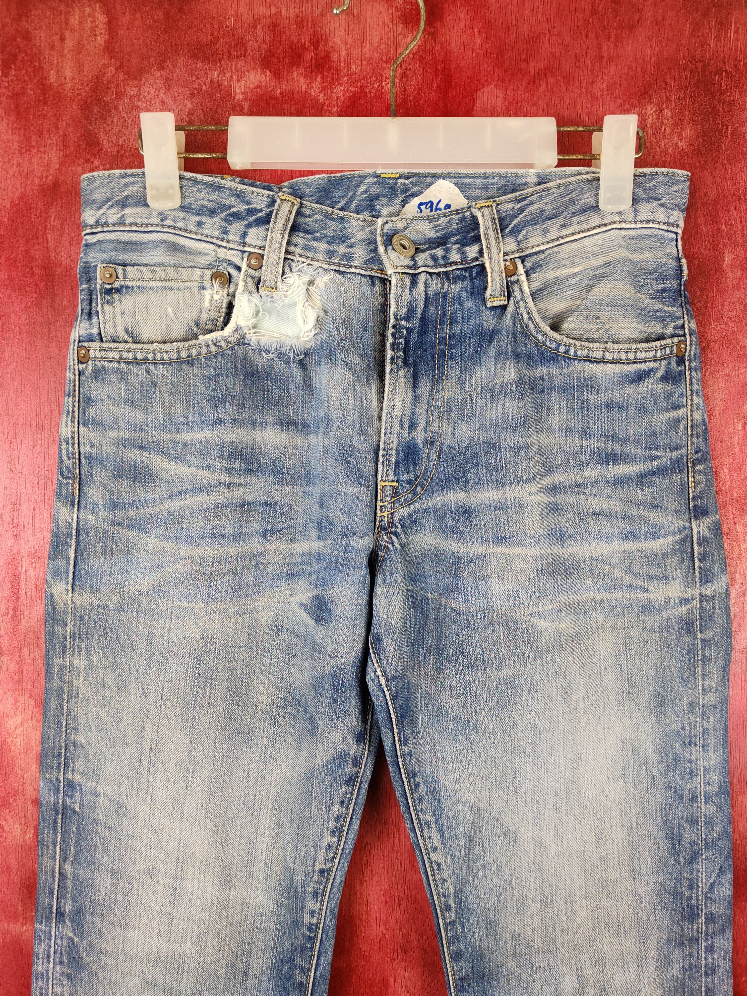 Japanese Brand × Uniqlo Uniqlo Blue Faded jeans Denim pants #5969 Size US 27 - 2 Thumbnail