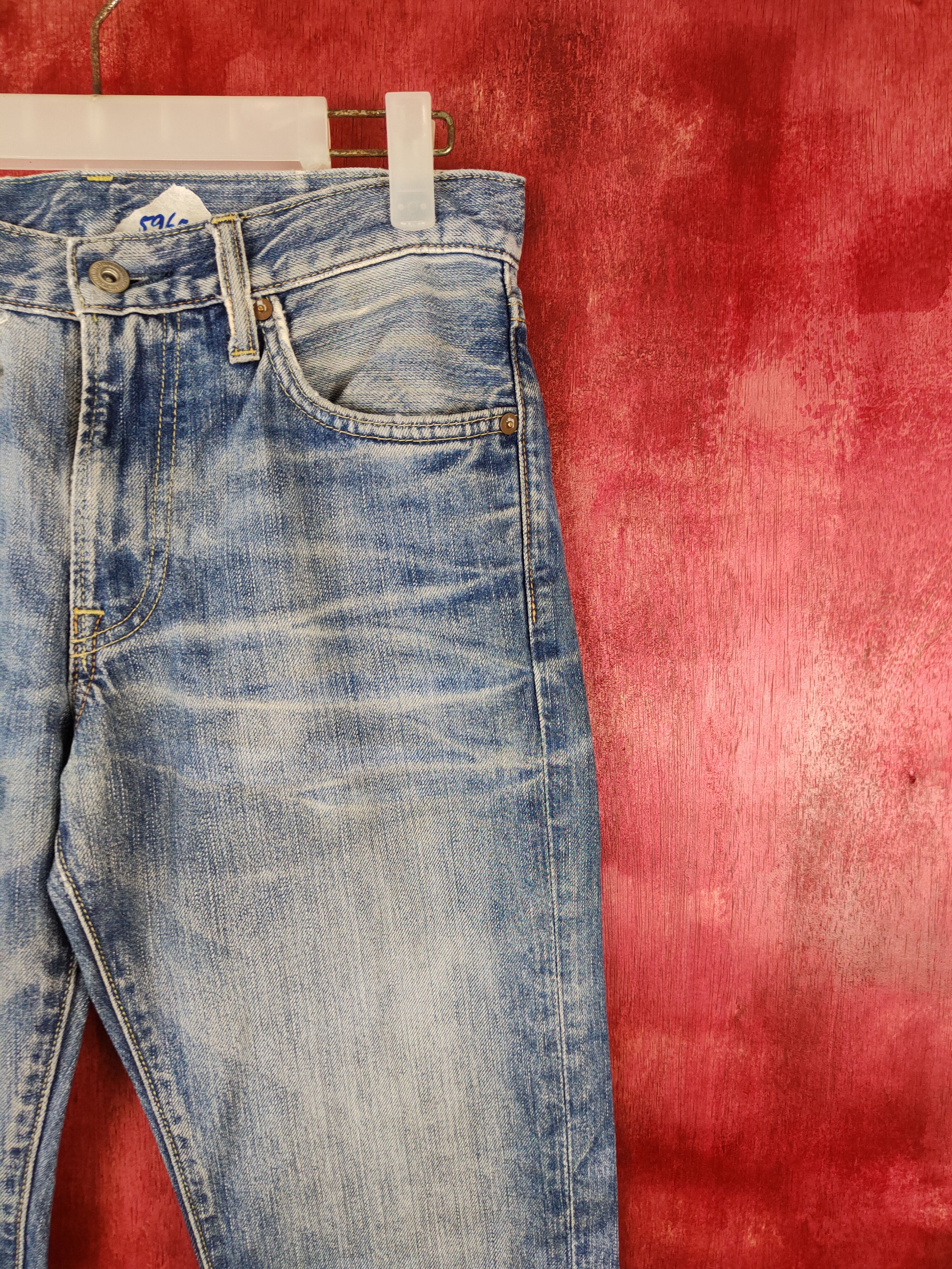 Japanese Brand × Uniqlo Uniqlo Blue Faded jeans Denim pants #5969 Size US 27 - 5 Thumbnail