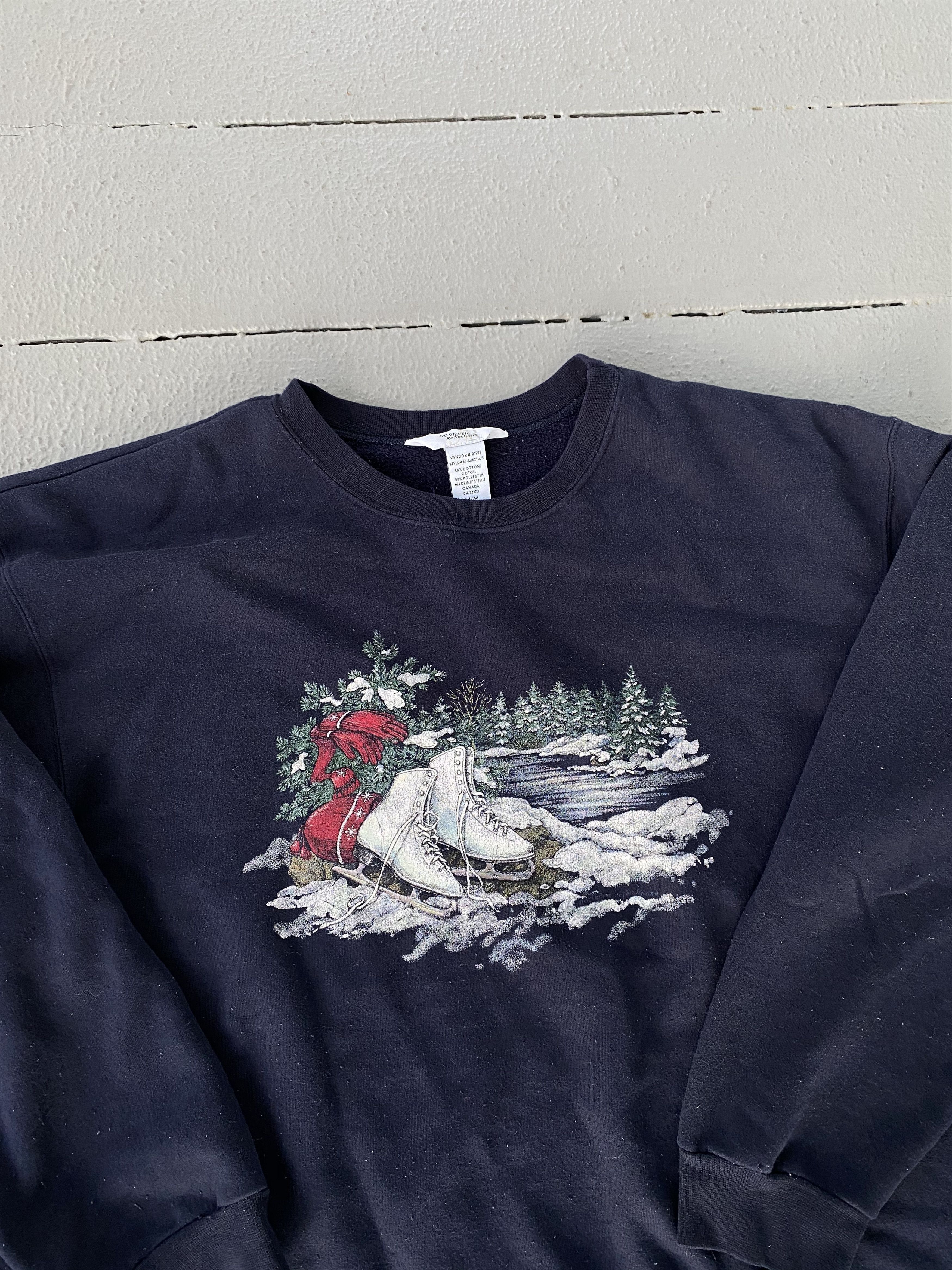 Vintage Vintage 90s Grandma Skates Ice Crewneck Sweatshirt Travis Size US M / EU 48-50 / 2 - 2 Thumbnail