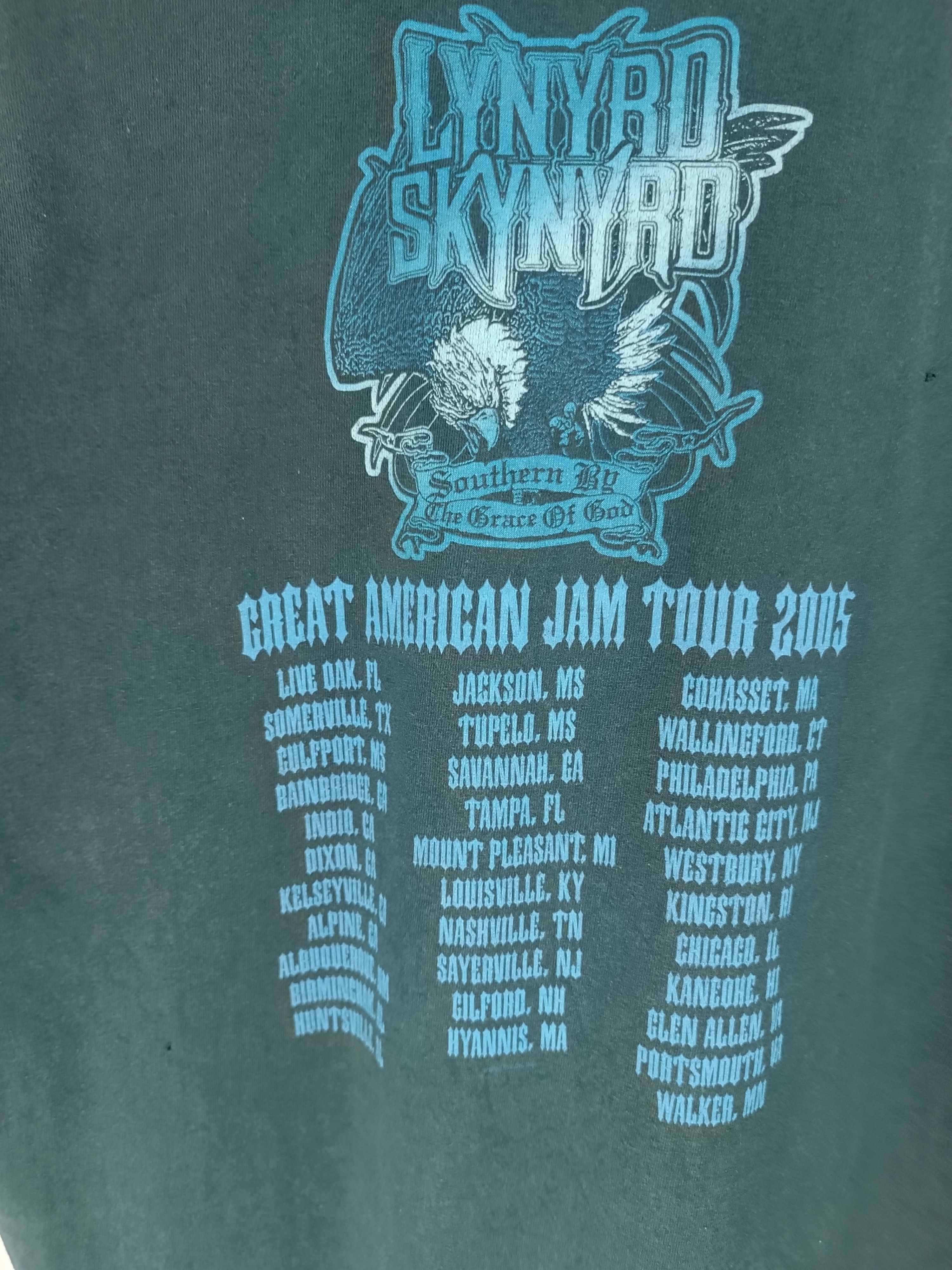 Band Tees VINTAGE '05 LYNYRD SKYNYRD TOUR (zz top zeppelin kid rock) Size US L / EU 52-54 / 3 - 11 Thumbnail