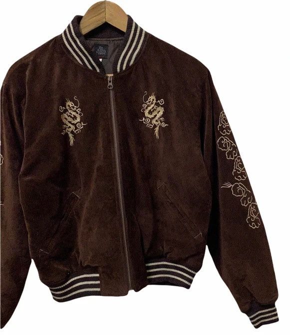 Japanese Brand 90s🔥Vintage Japanese Dragon Sukajan Velvet Souvenir Jacket Size US M / EU 48-50 / 2 - 2 Thumbnail