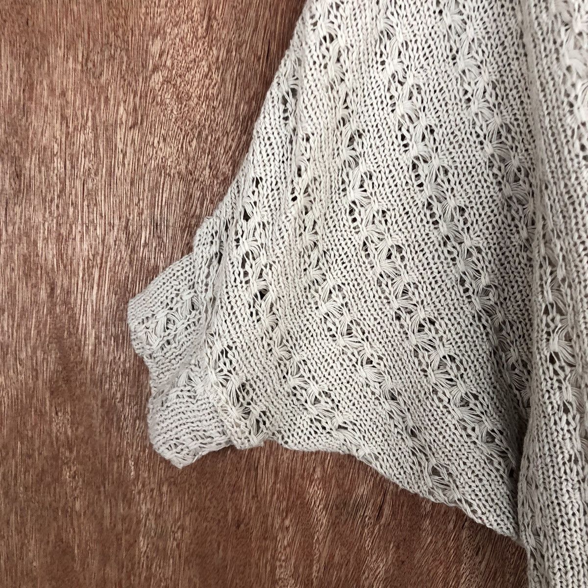 Vintage DL Abc Une Face fishnet Knitwear cardigan crochet #c729 Size US M / EU 48-50 / 2 - 6 Thumbnail