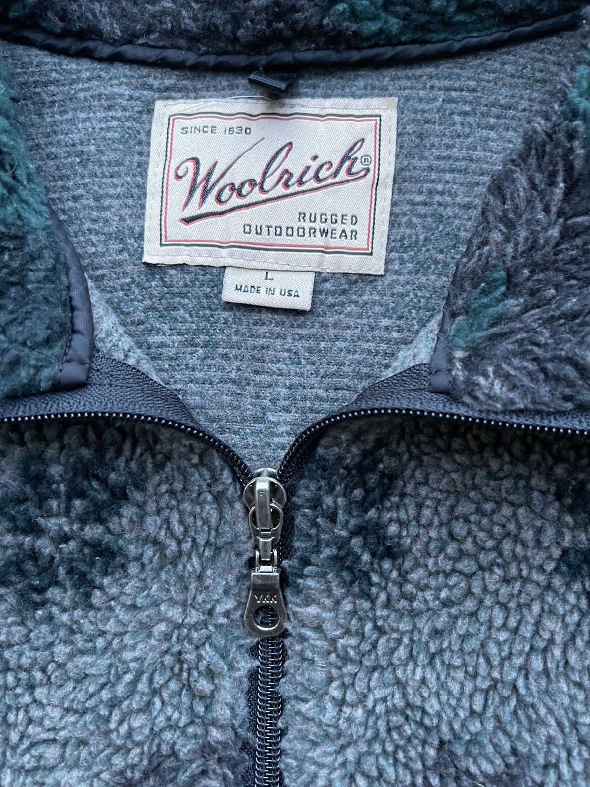 Woolrich Woolen Mills WOOLRICH PRINTED TEDDY FLEECE JACKET Size US L / EU 52-54 / 3 - 4 Thumbnail