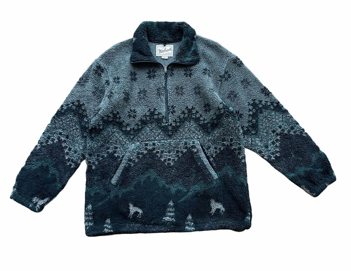 Woolrich Woolen Mills WOOLRICH PRINTED TEDDY FLEECE JACKET Size US L / EU 52-54 / 3 - 2 Thumbnail