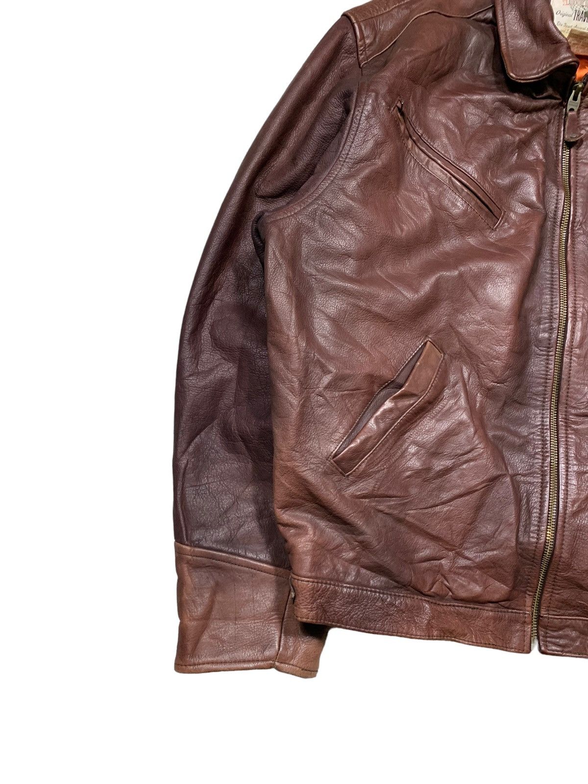 Banana Republic Rare Vintage Banana Republic Leather Jacket Boxy Size US L / EU 52-54 / 3 - 3 Thumbnail