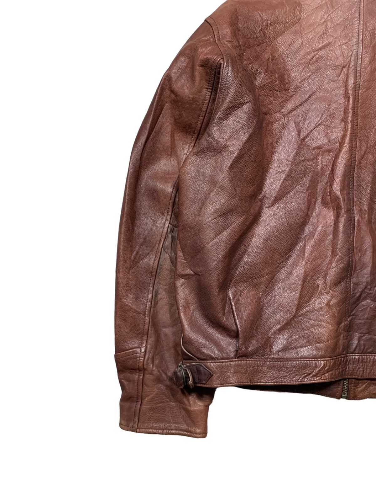Banana Republic Rare Vintage Banana Republic Leather Jacket Boxy Size US L / EU 52-54 / 3 - 7 Thumbnail