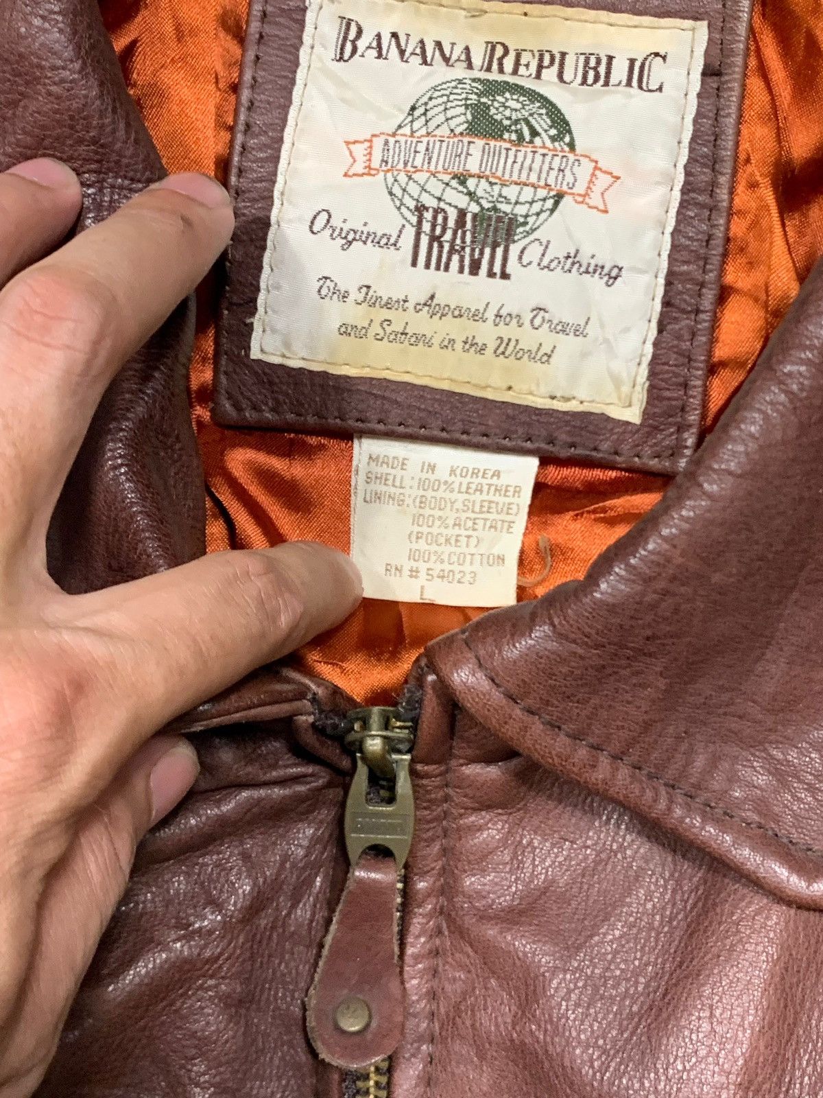 Banana Republic Rare Vintage Banana Republic Leather Jacket Boxy Size US L / EU 52-54 / 3 - 4 Thumbnail
