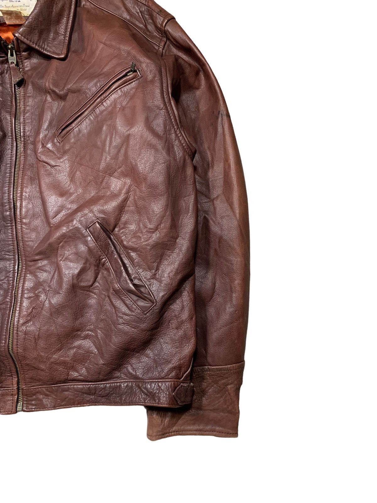 Banana Republic Rare Vintage Banana Republic Leather Jacket Boxy Size US L / EU 52-54 / 3 - 2 Thumbnail