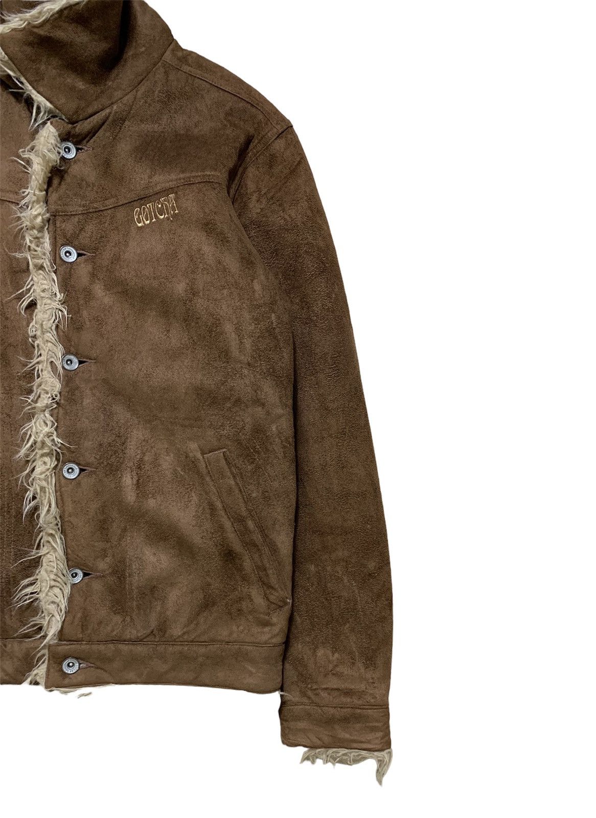 Gotcha Rare Vintage Gotcha International Faux Suede Jacket Size US M / EU 48-50 / 2 - 3 Thumbnail