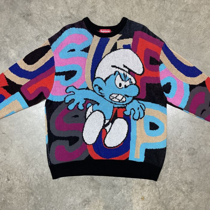 Supreme Supreme - Smurfs Sweater | Grailed