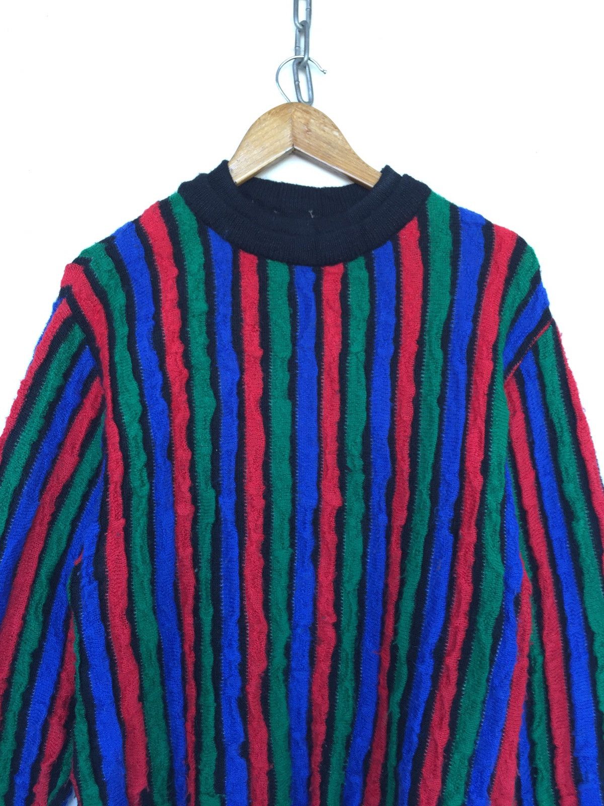 Andreluciano × Japanese Brand × Vintage Vintage Andreluciano Stripe Knitwear Size US M / EU 48-50 / 2 - 2 Thumbnail