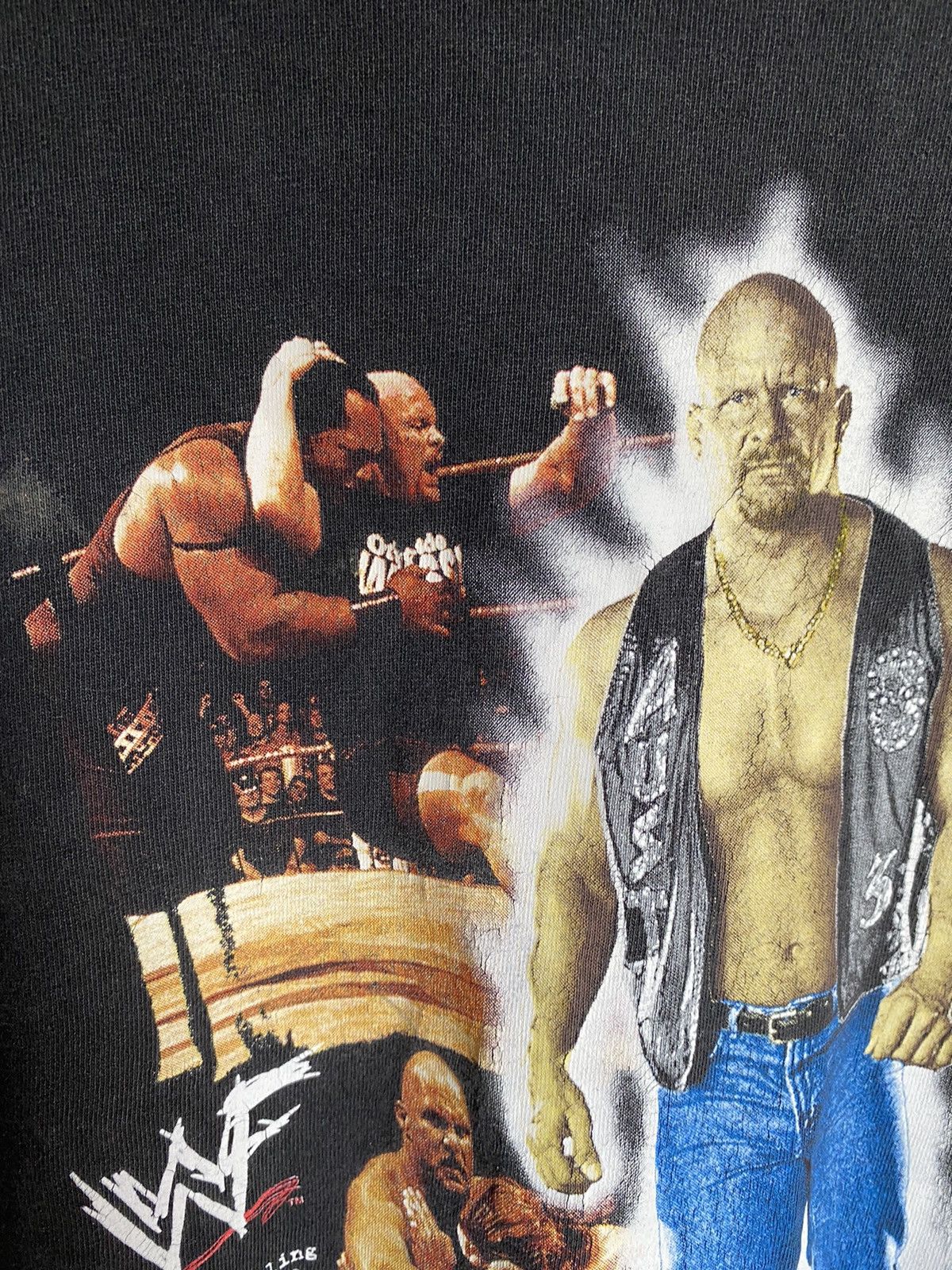 Vintage × WWE × WWF Stone Cold Steve Austin 98' Vintage WWF WWE sport wrestling Size US L / EU 52-54 / 3 - 7 Thumbnail