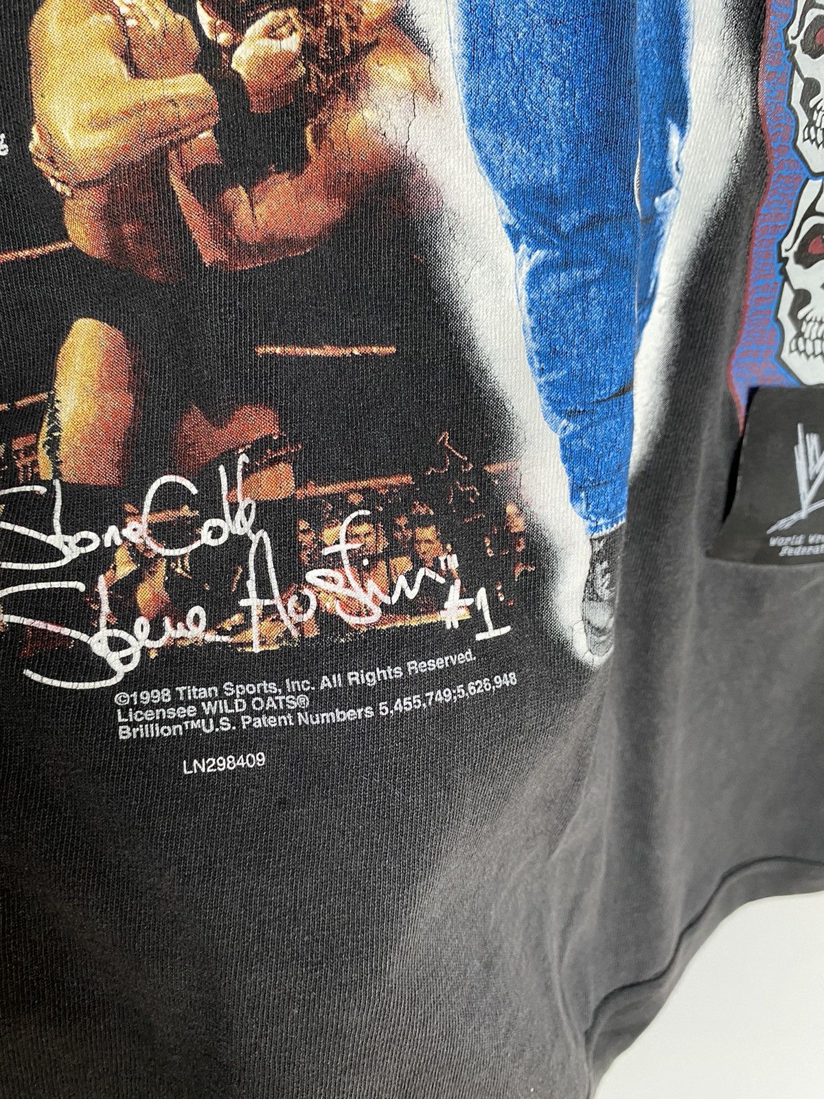 Vintage × WWE × WWF Stone Cold Steve Austin 98' Vintage WWF WWE sport wrestling Size US L / EU 52-54 / 3 - 9 Thumbnail