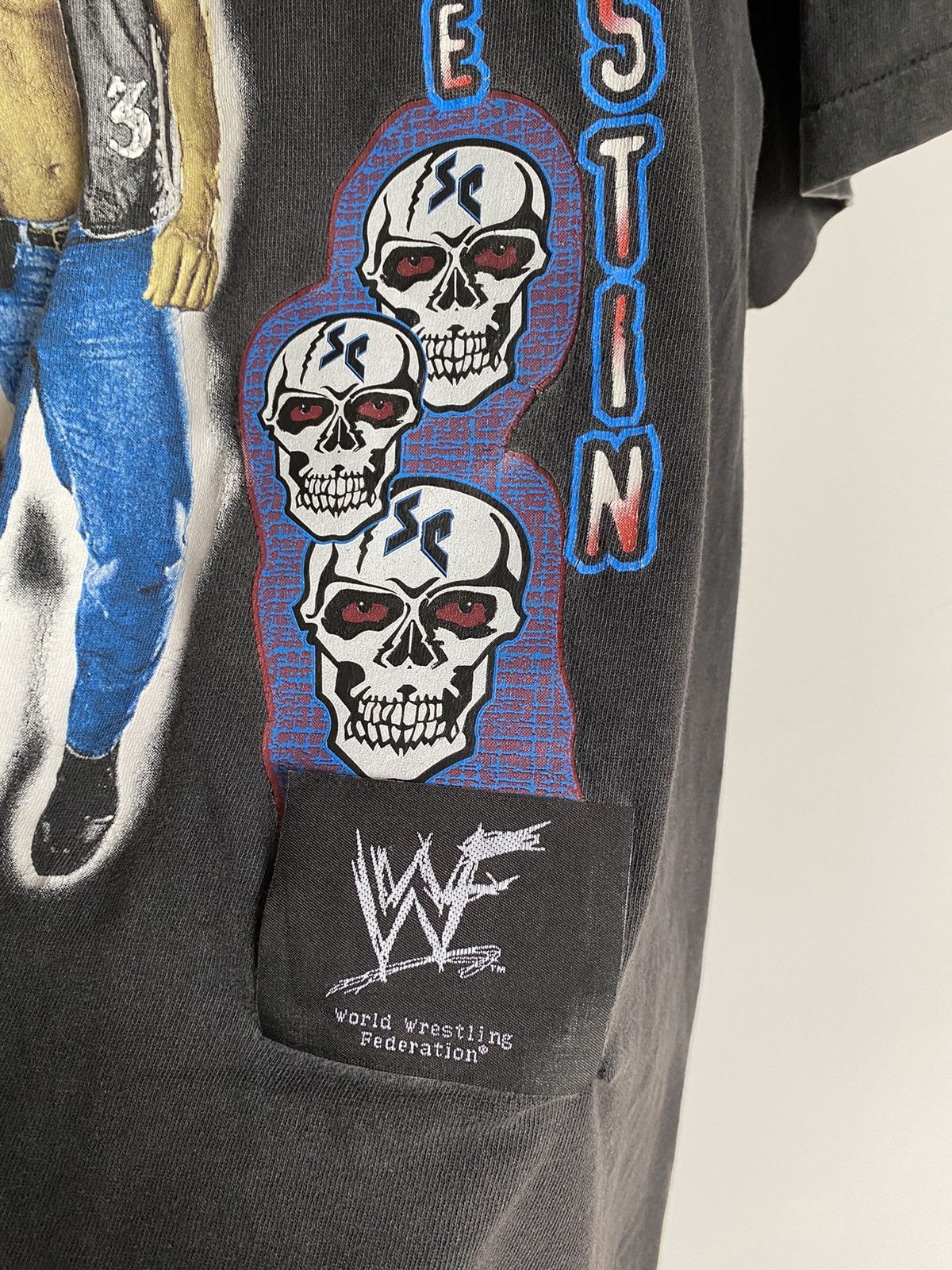 Vintage × WWE × WWF Stone Cold Steve Austin 98' Vintage WWF WWE sport wrestling Size US L / EU 52-54 / 3 - 10 Thumbnail